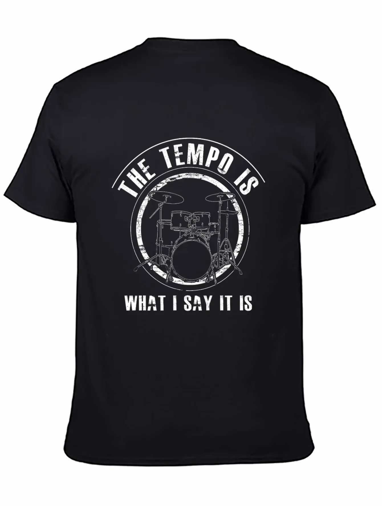DRUMS - Funny Drummer Gift Essential Cotton Tee For Daily Outfits – Unisex Style