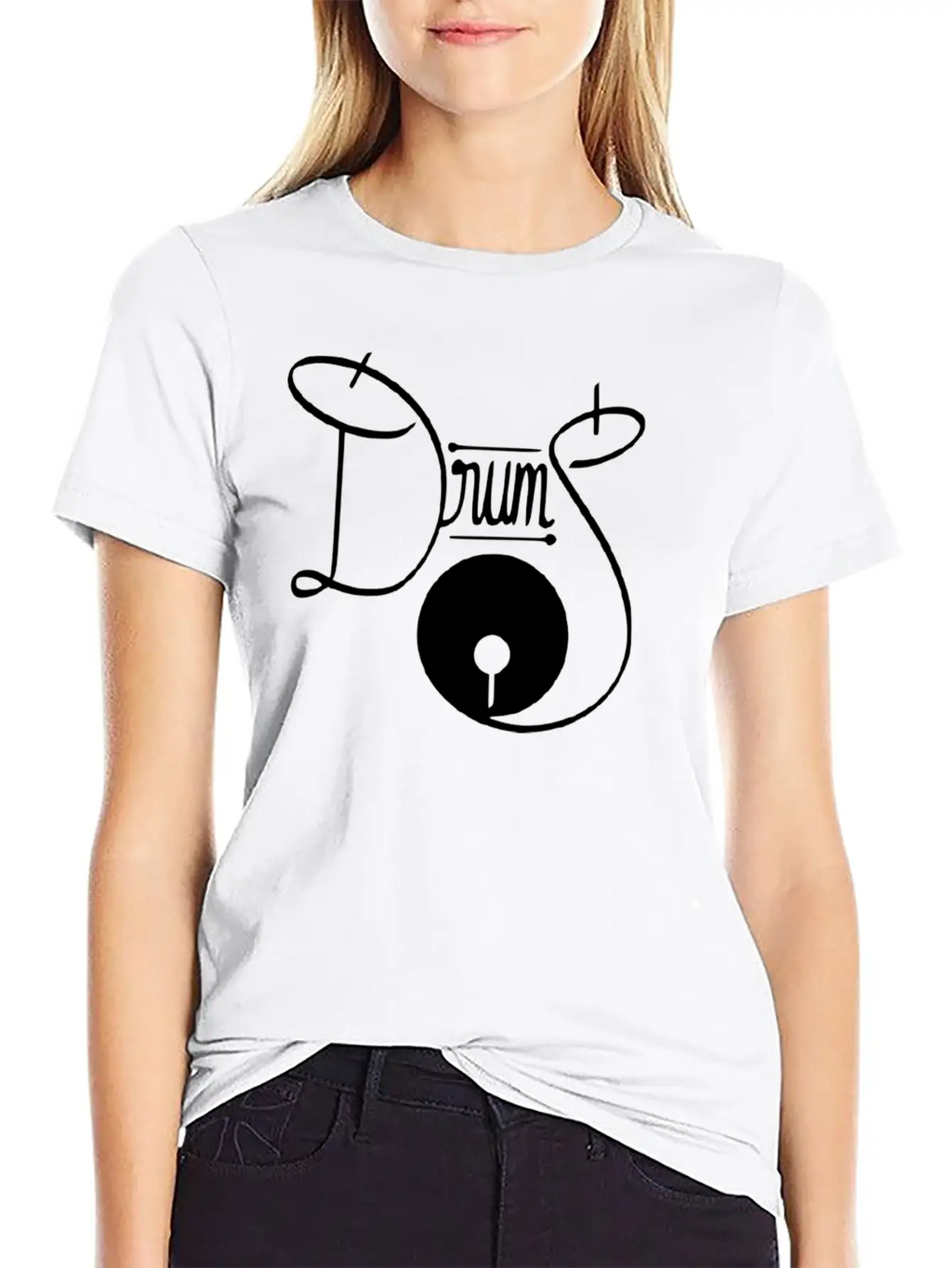 Drums Stylish Everyday T-Shirt – Unisex Basic Cotton Tee