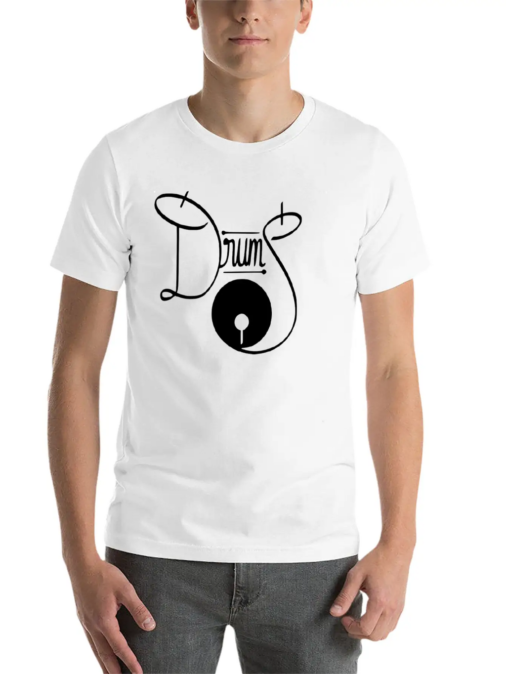 Drums Stylish Everyday T-Shirt – Unisex Basic Cotton Tee
