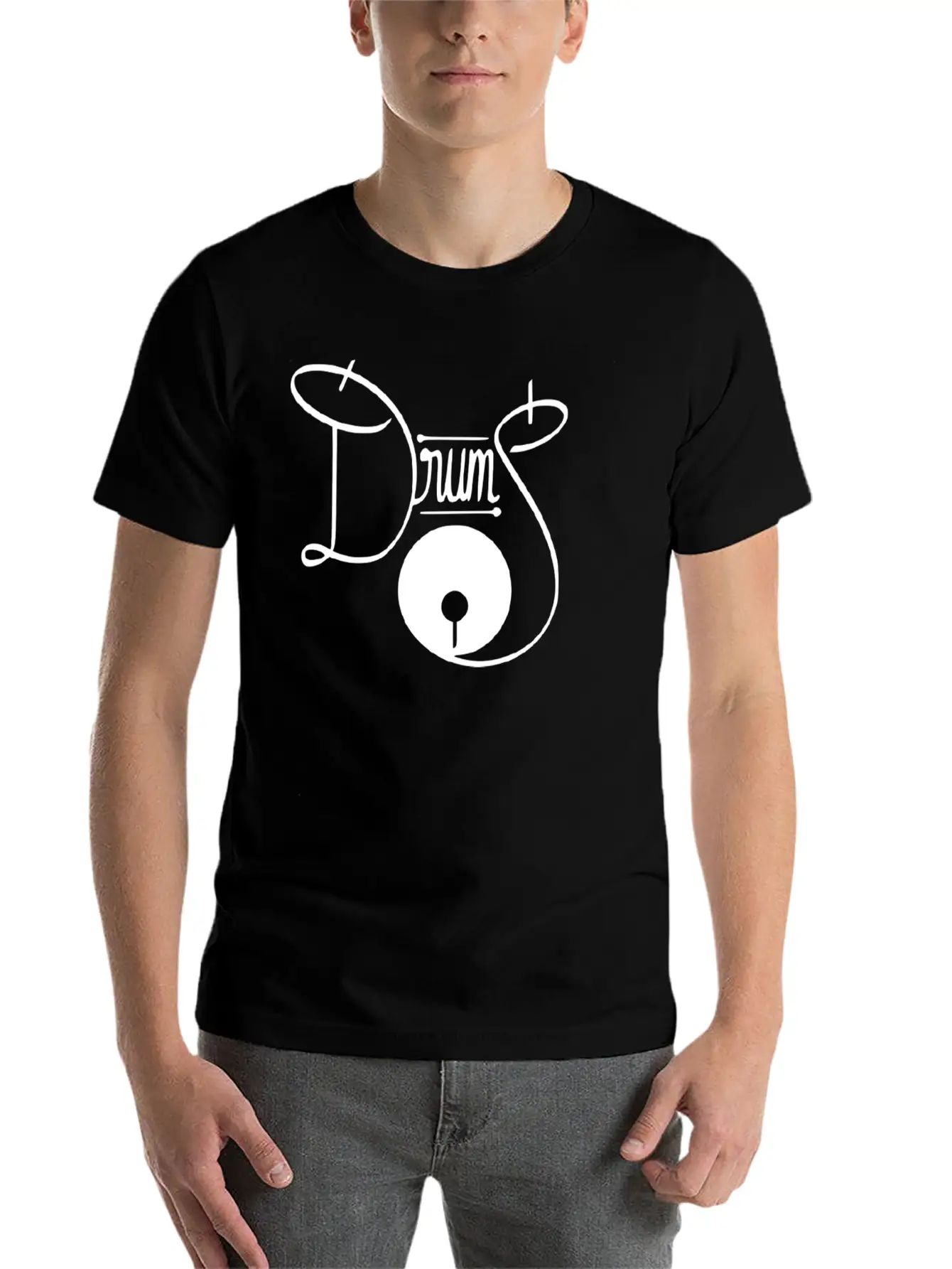 Drums Stylish Everyday T-Shirt – Unisex Basic Cotton Tee