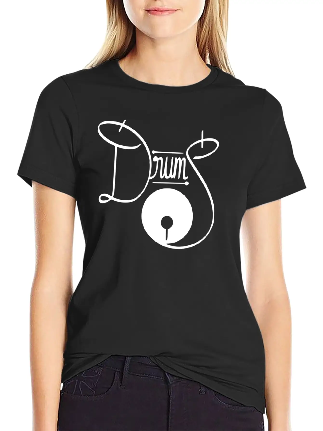 Drums Stylish Everyday T-Shirt – Unisex Basic Cotton Tee