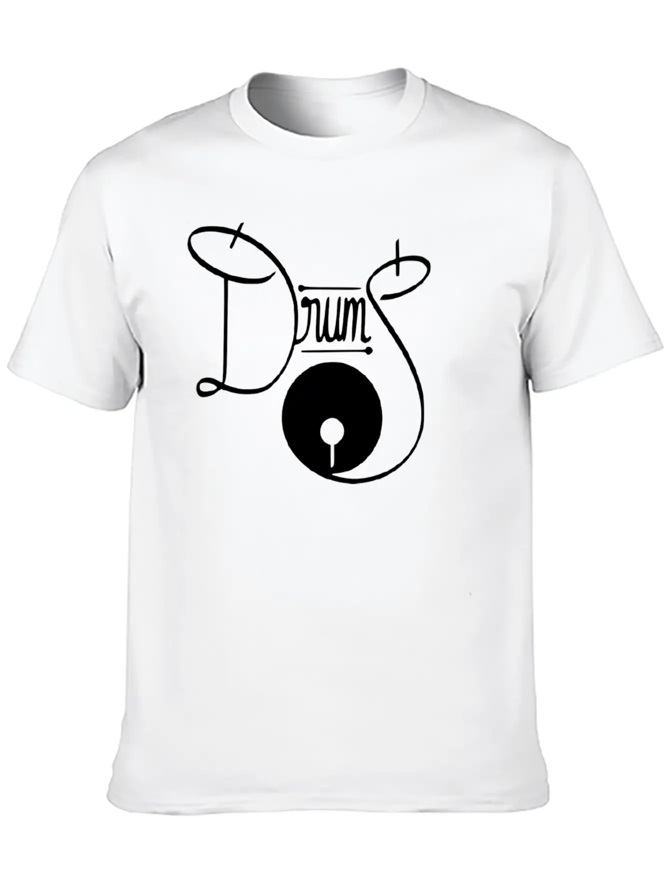 Drums Stylish Everyday T-Shirt – Unisex Basic Cotton Tee