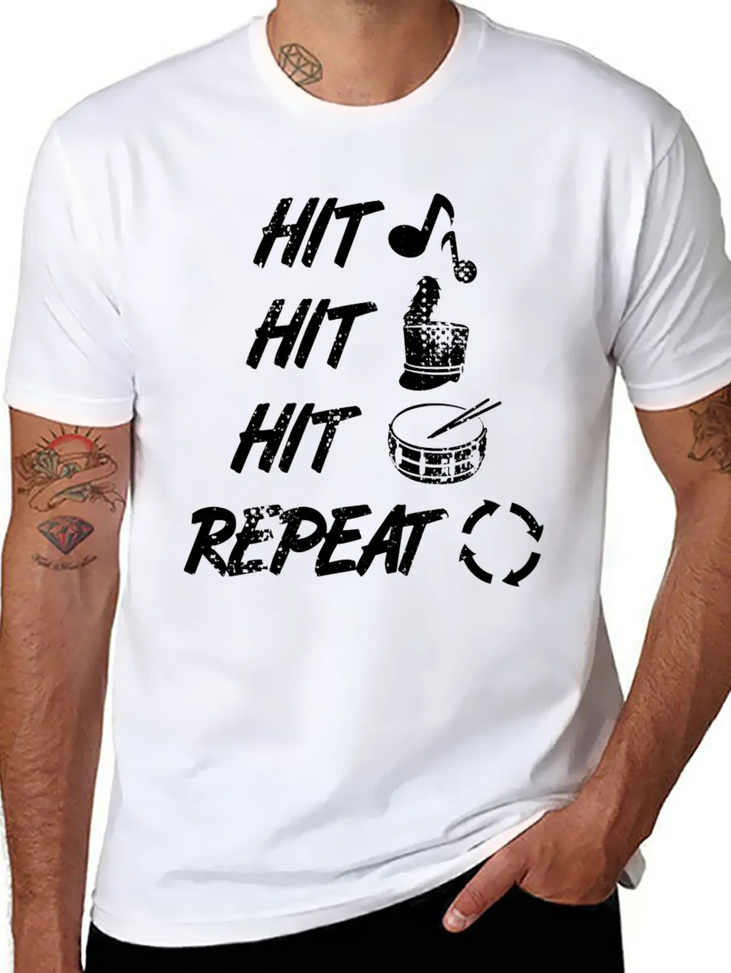 Drums Techniques Classic Cotton Tee – Unisex Comfort For Any Season