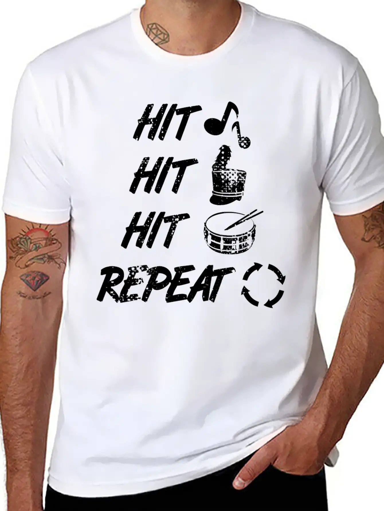Drums Techniques Classic Cotton Tee – Unisex Comfort For Any Season