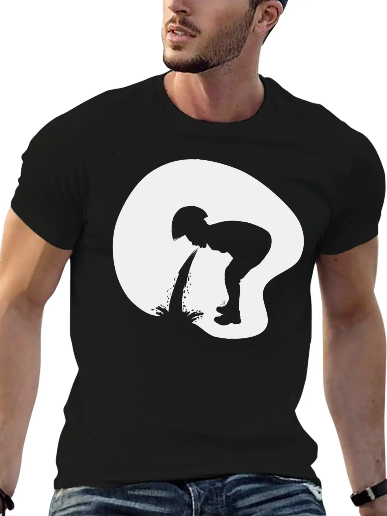 Drunker Punk Boy Black Essential Cotton Tee For Daily Outfits – Unisex Style