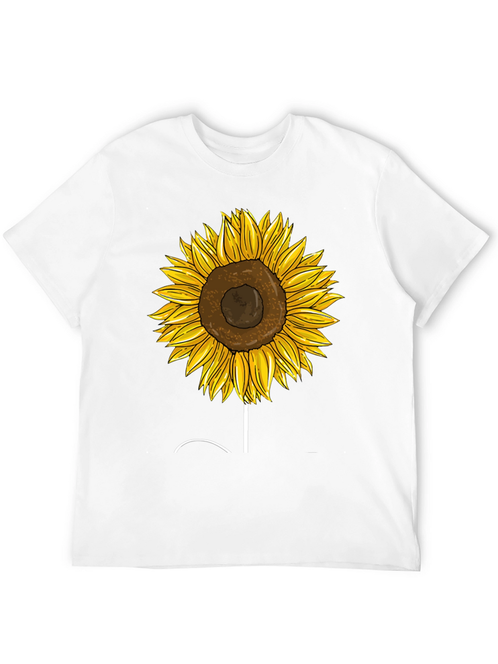 Sunflower Graphic Tee - Trendy Black T-Shirt