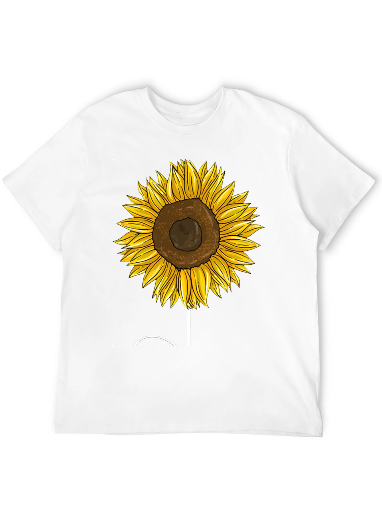 Sunflower Graphic Tee - Trendy Black T-Shirt
