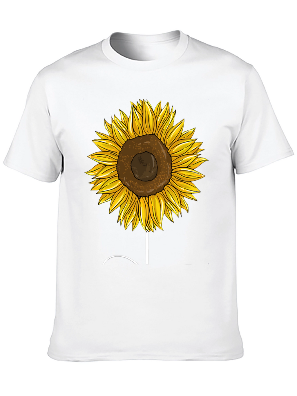 Sunflower Graphic Tee - Trendy Black T-Shirt