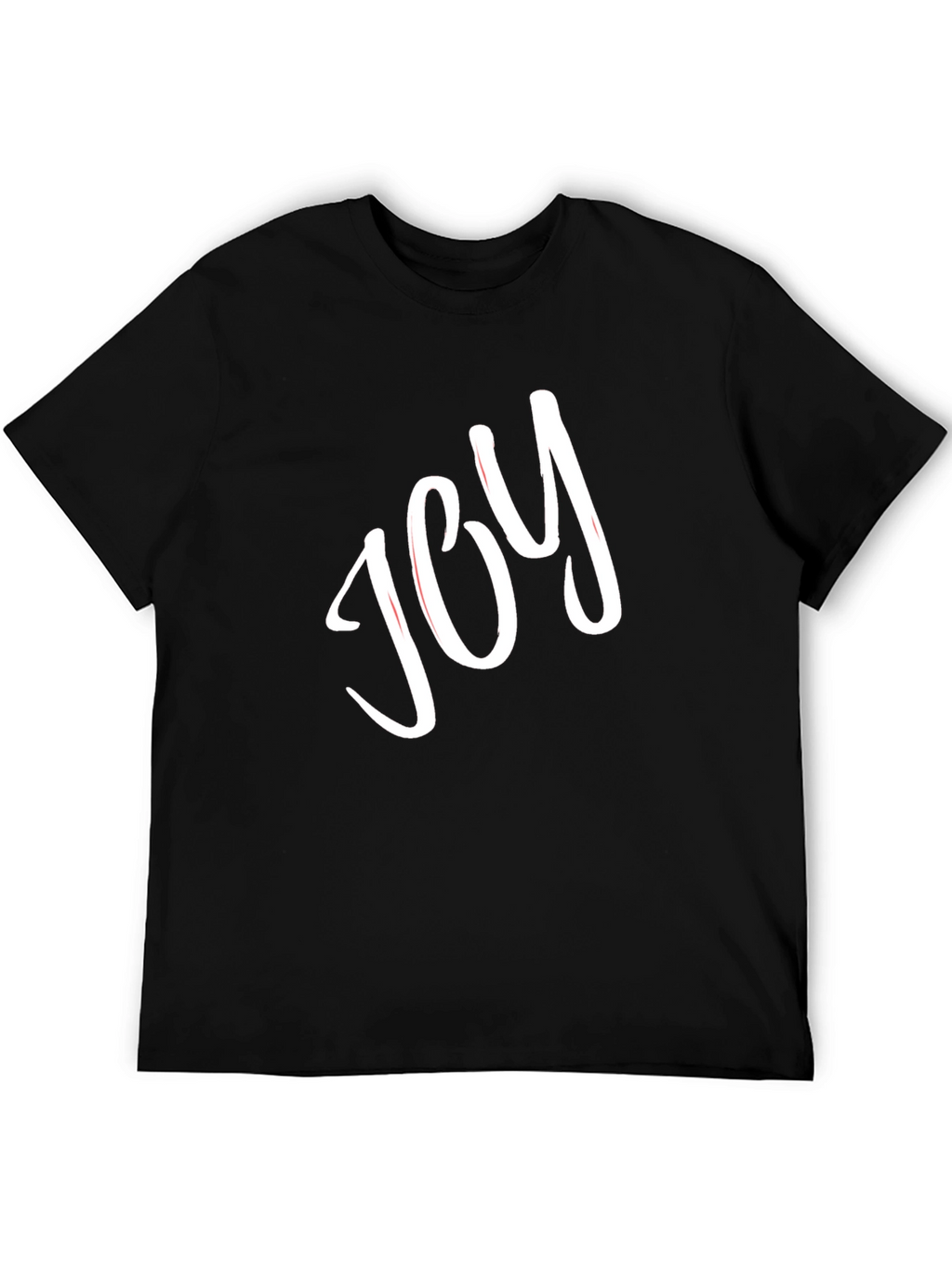 Joy Graphic Black Tee - Classic Comfort