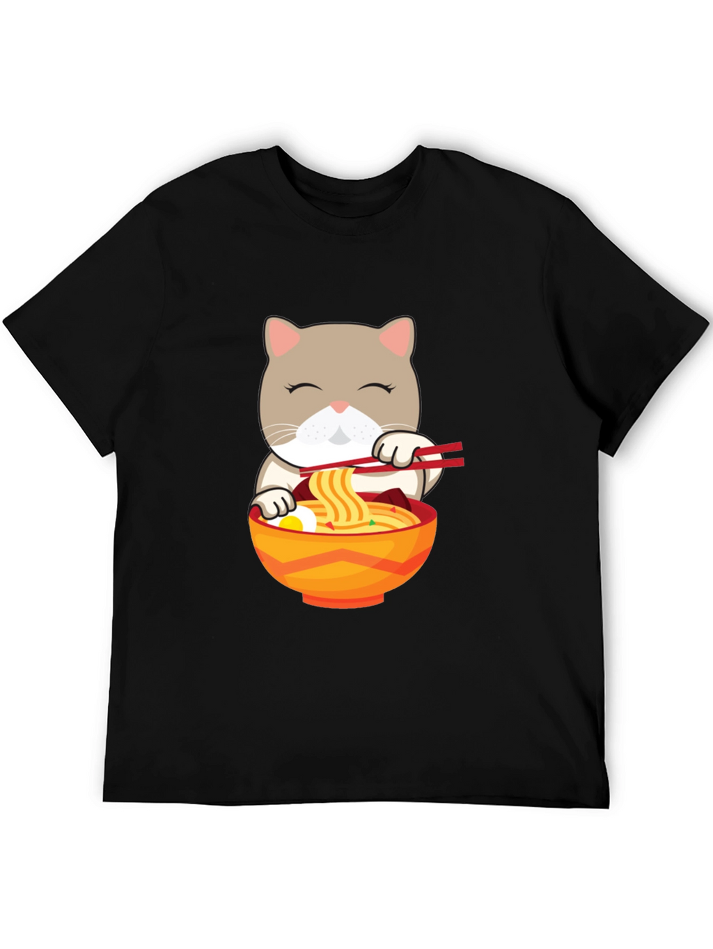 Cat Ramen T-Shirt - Cute Noodle Lover Tee