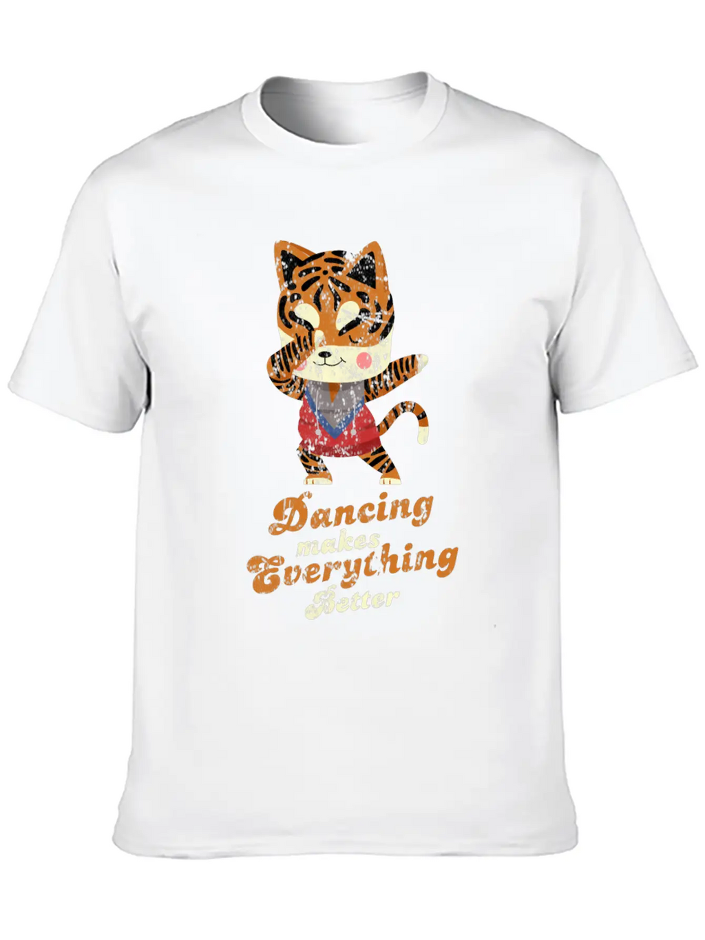 Dubbing Tiger Breathable Soft Cotton T-Shirt – Timeless Casual Look