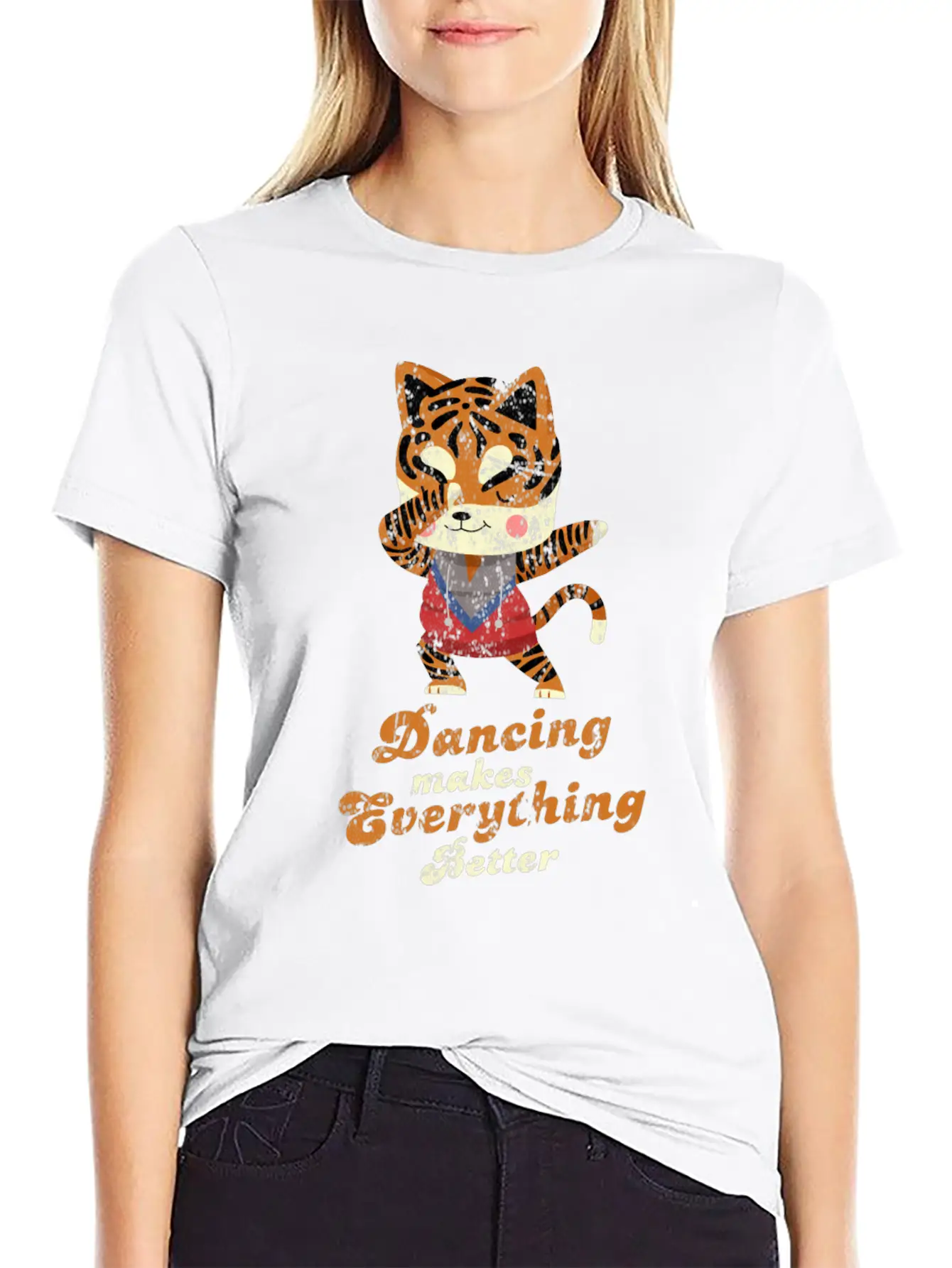 Dubbing Tiger Breathable Soft Cotton T-Shirt – Timeless Casual Look