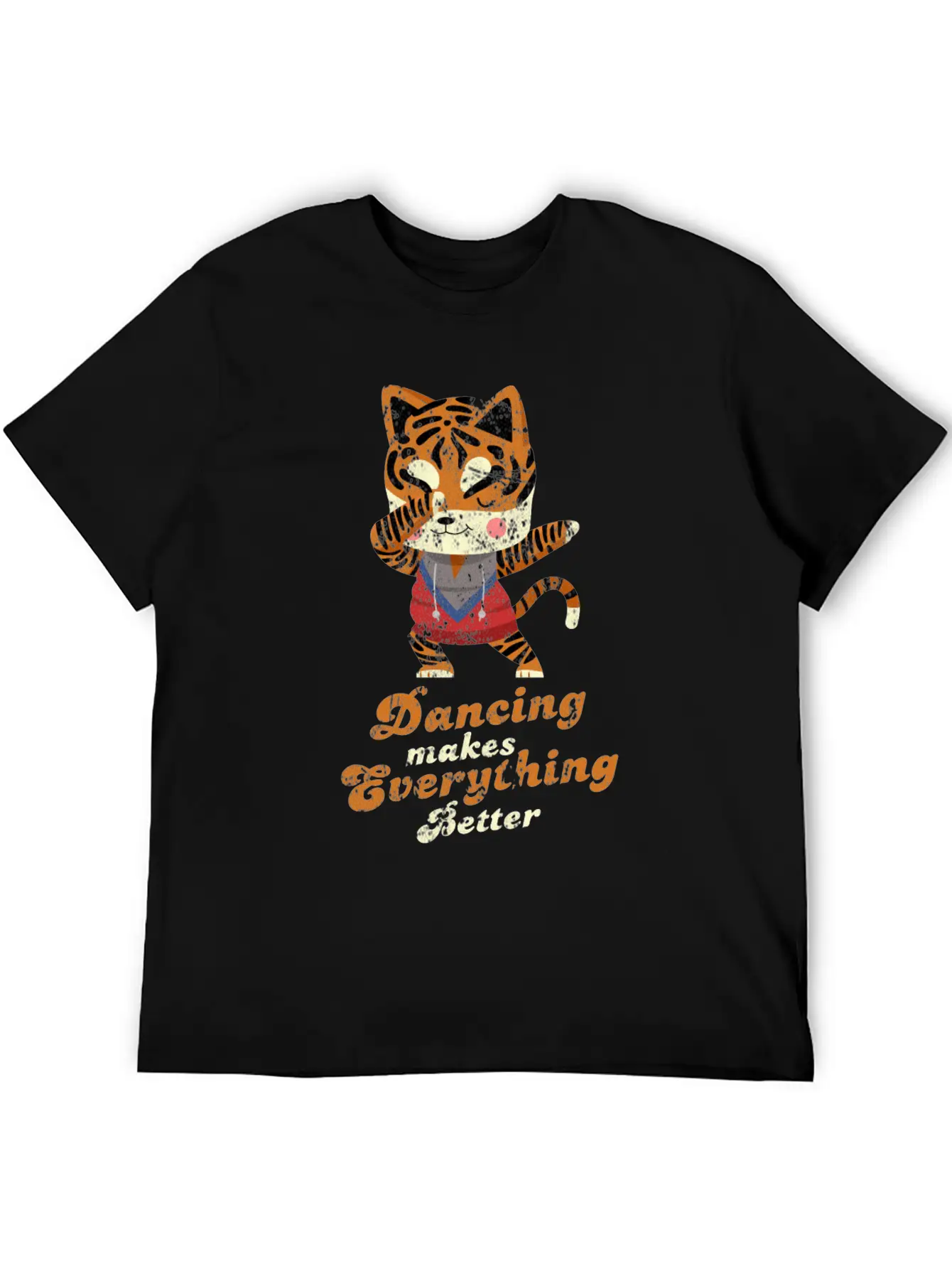 Dubbing Tiger Breathable Soft Cotton T-Shirt – Timeless Casual Look