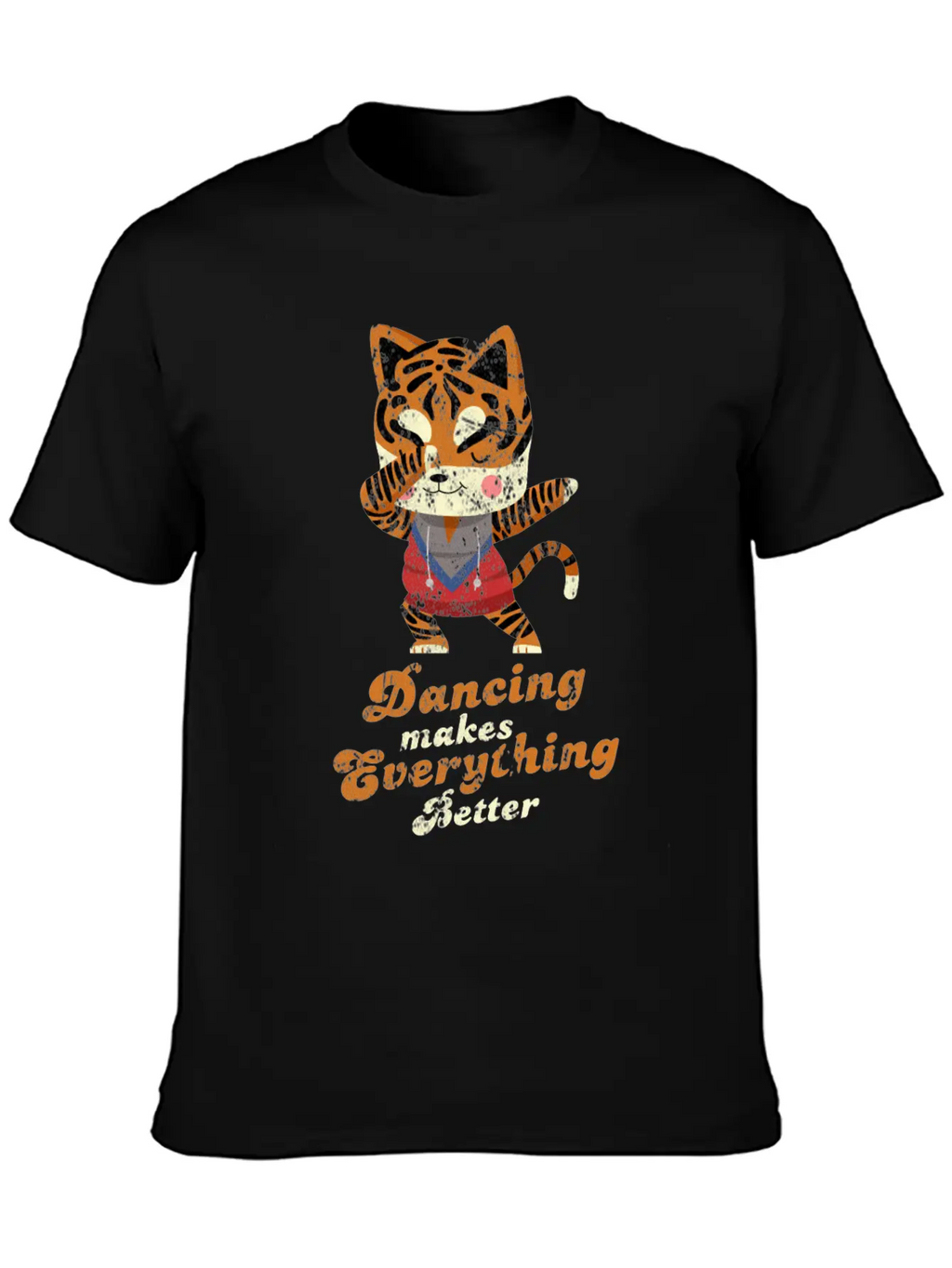 Dubbing Tiger Breathable Soft Cotton T-Shirt – Timeless Casual Look