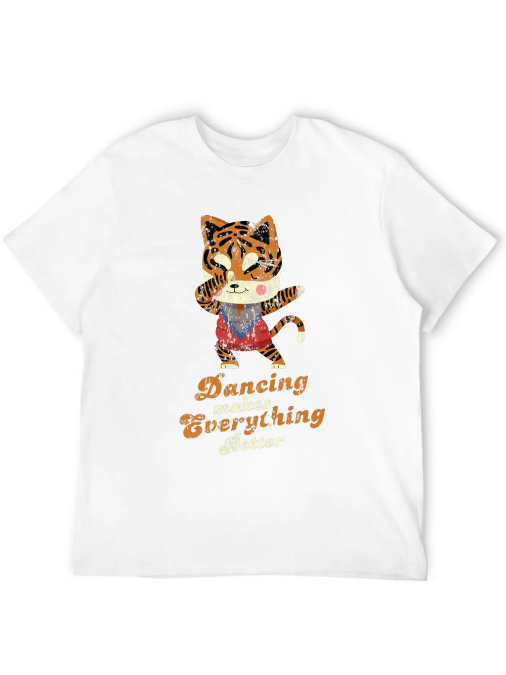 Dubbing Tiger Breathable Soft Cotton T-Shirt – Timeless Casual Look