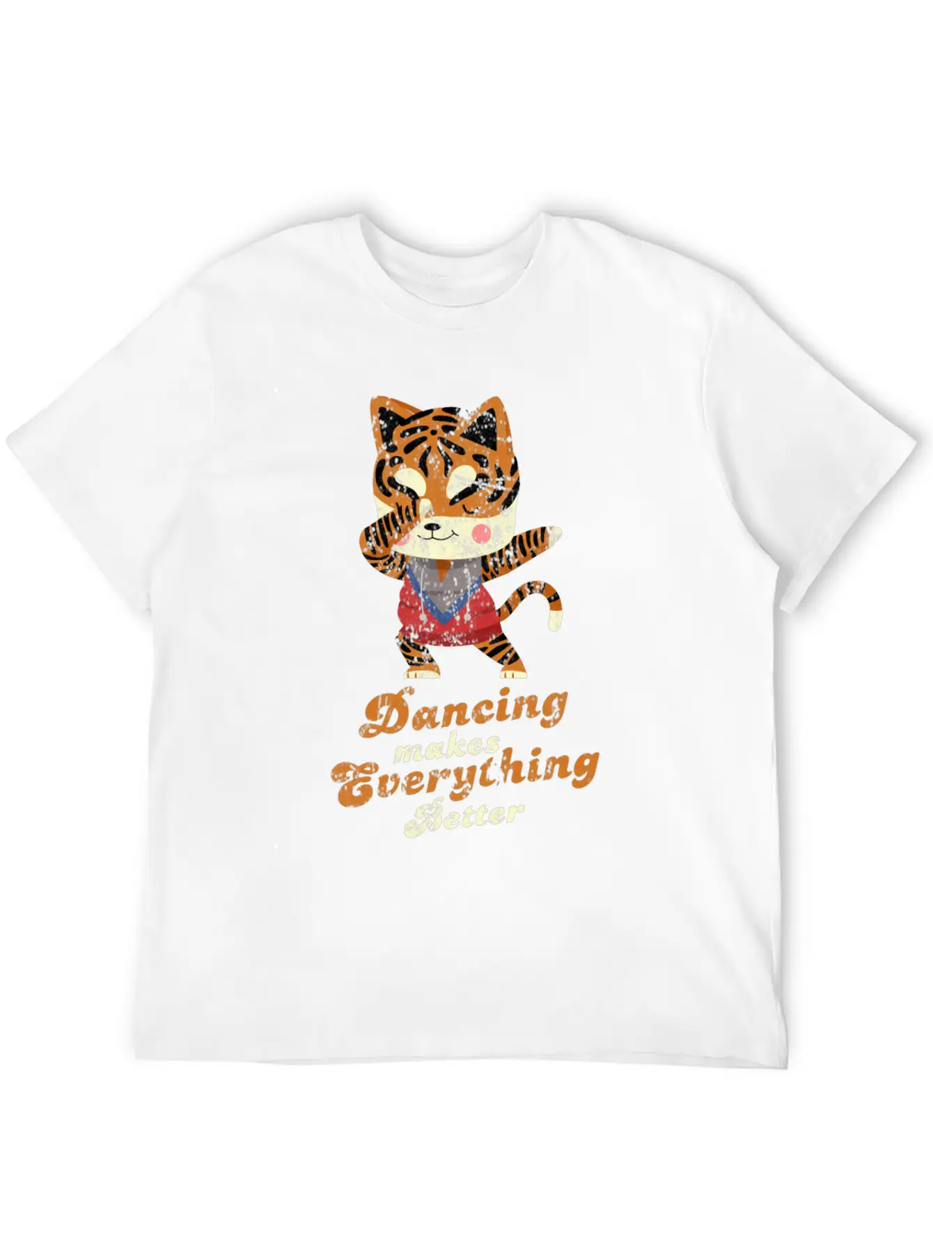 Dubbing Tiger Breathable Soft Cotton T-Shirt – Timeless Casual Look
