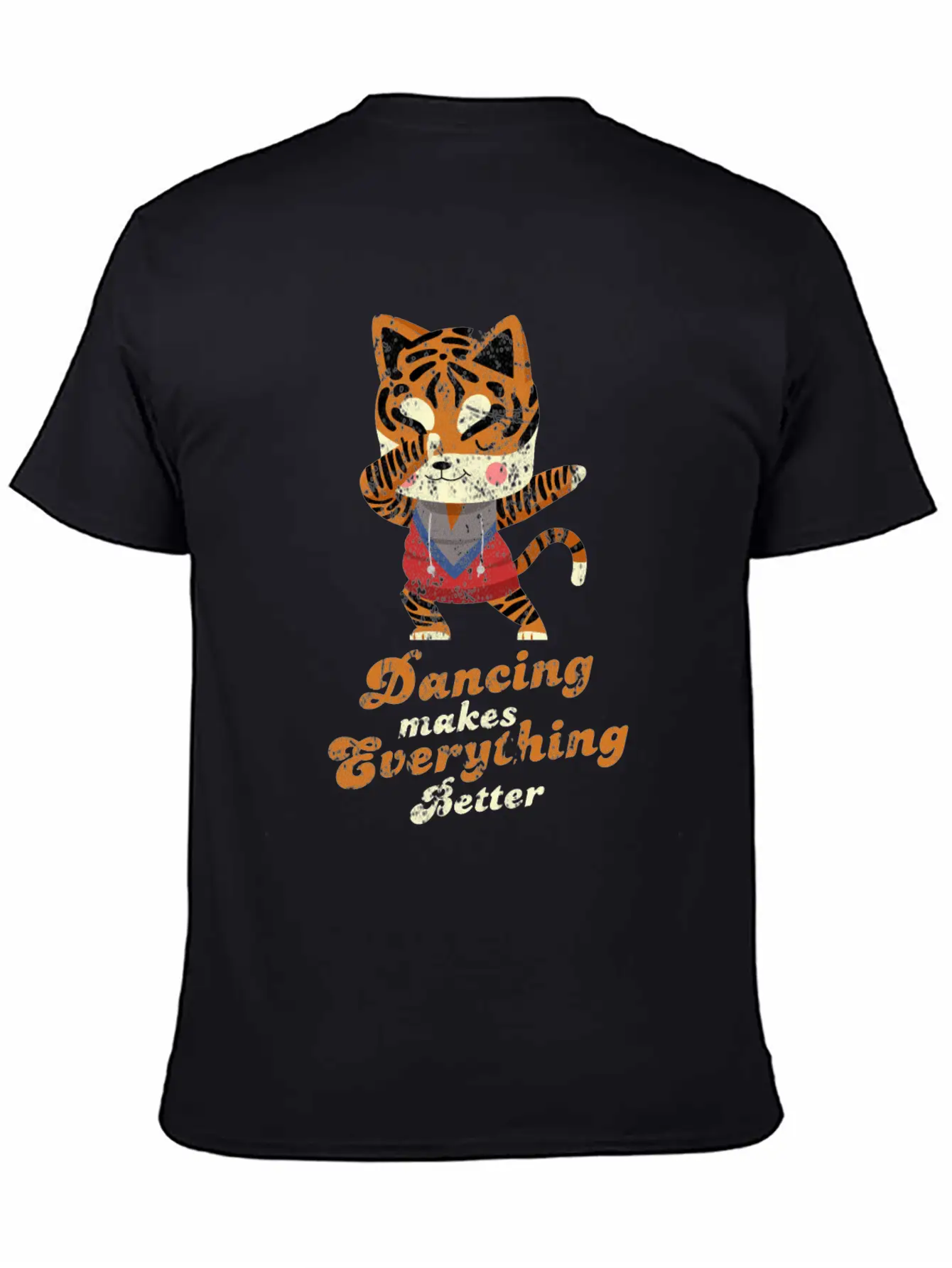 Dubbing Tiger Breathable Soft Cotton T-Shirt – Timeless Casual Look