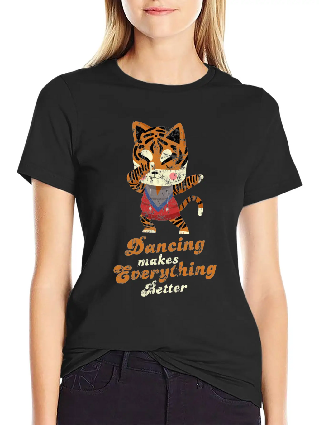 Dubbing Tiger Breathable Soft Cotton T-Shirt – Timeless Casual Look