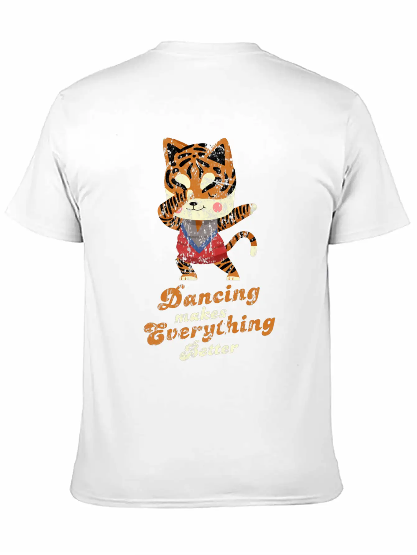 Dubbing Tiger Breathable Soft Cotton T-Shirt – Timeless Casual Look