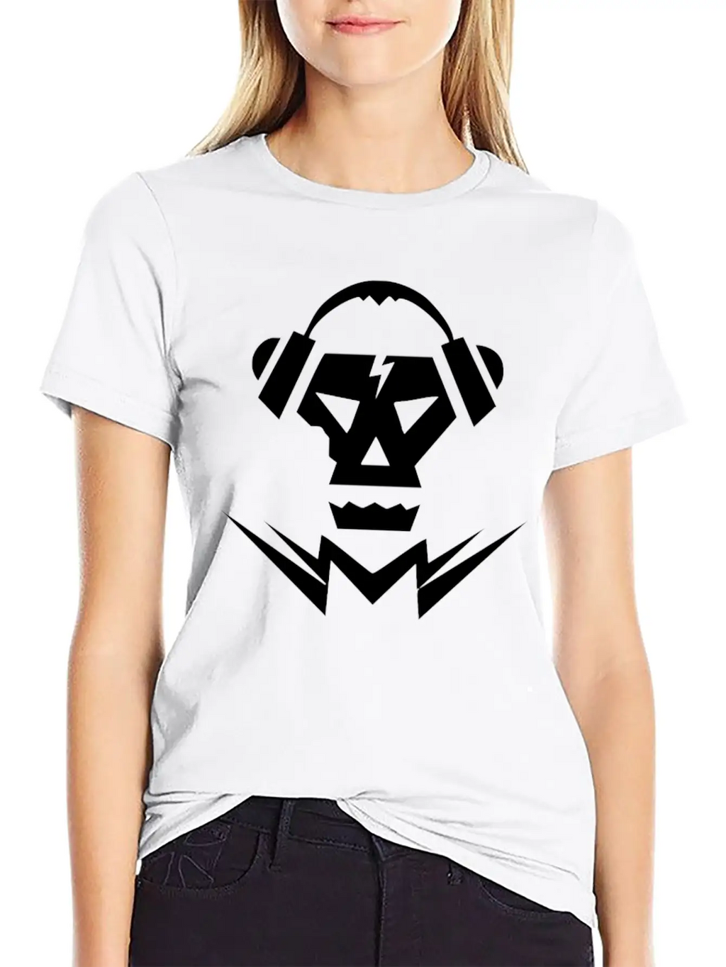 Dubstep Music Logo Skull Basic Graphic T-Shirt – Daily Comfort In Soft Cotton