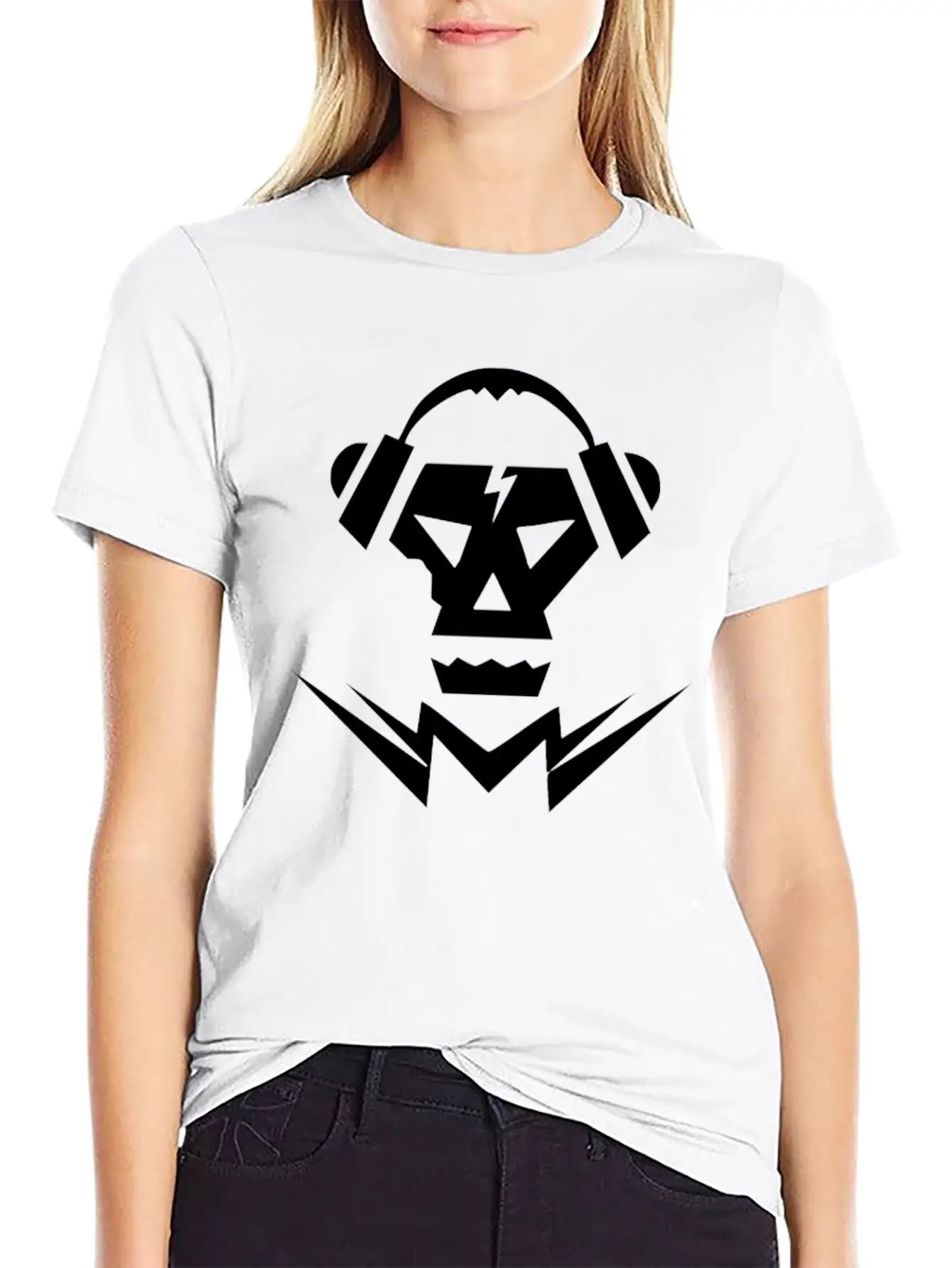 Dubstep Music Logo Skull Basic Graphic T-Shirt – Daily Comfort In Soft Cotton