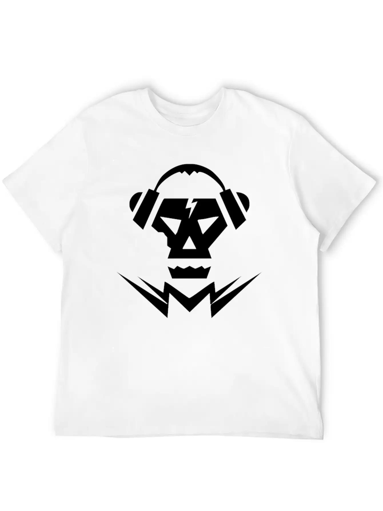 Dubstep Music Logo Skull Basic Graphic T-Shirt – Daily Comfort In Soft Cotton