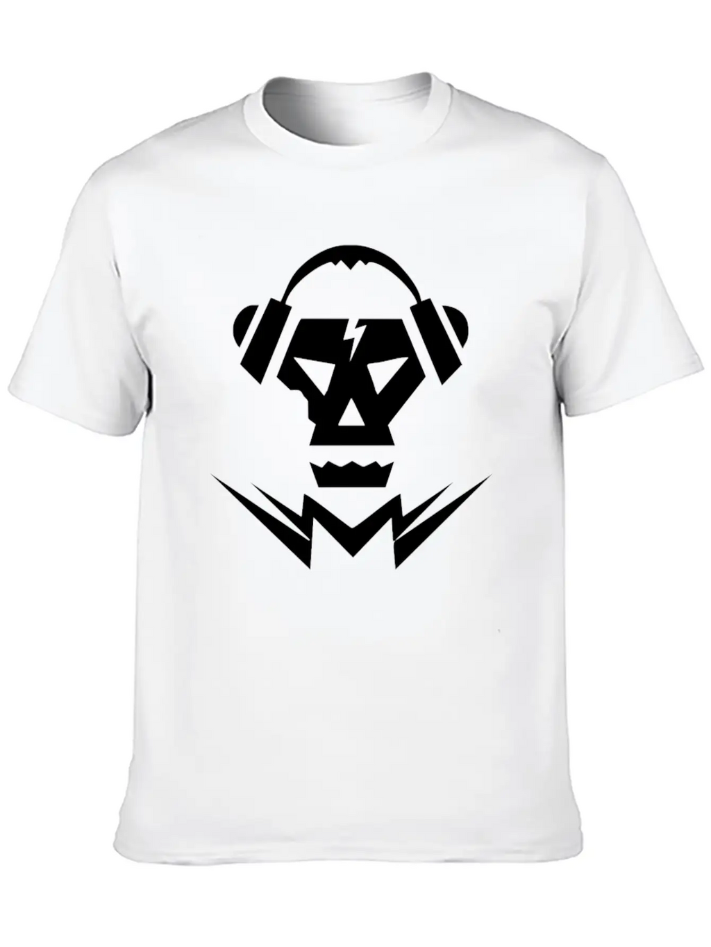 Dubstep Music Logo Skull Basic Graphic T-Shirt – Daily Comfort In Soft Cotton
