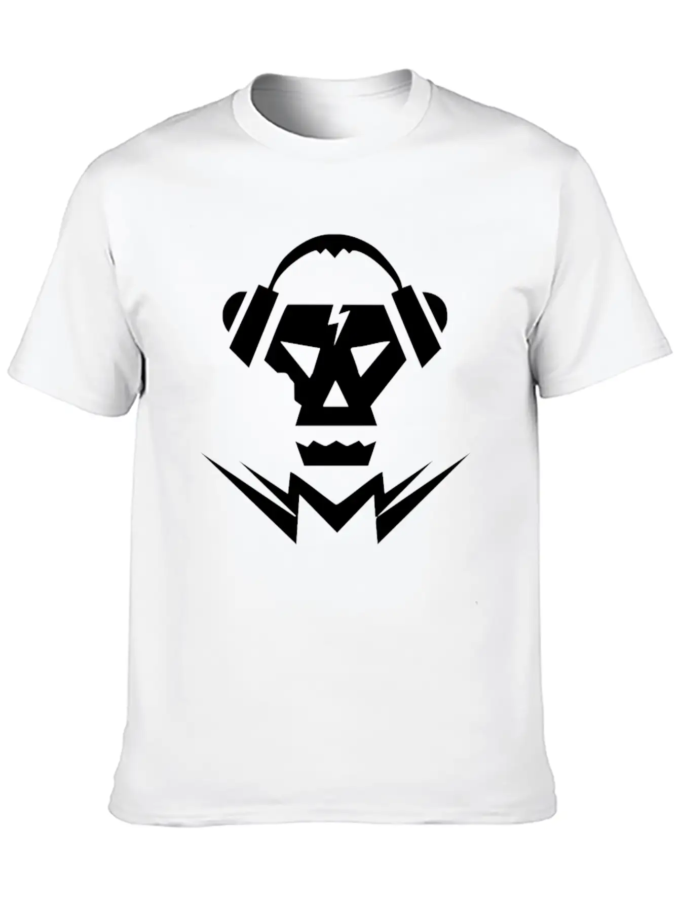 Dubstep Music Logo Skull Basic Graphic T-Shirt – Daily Comfort In Soft Cotton