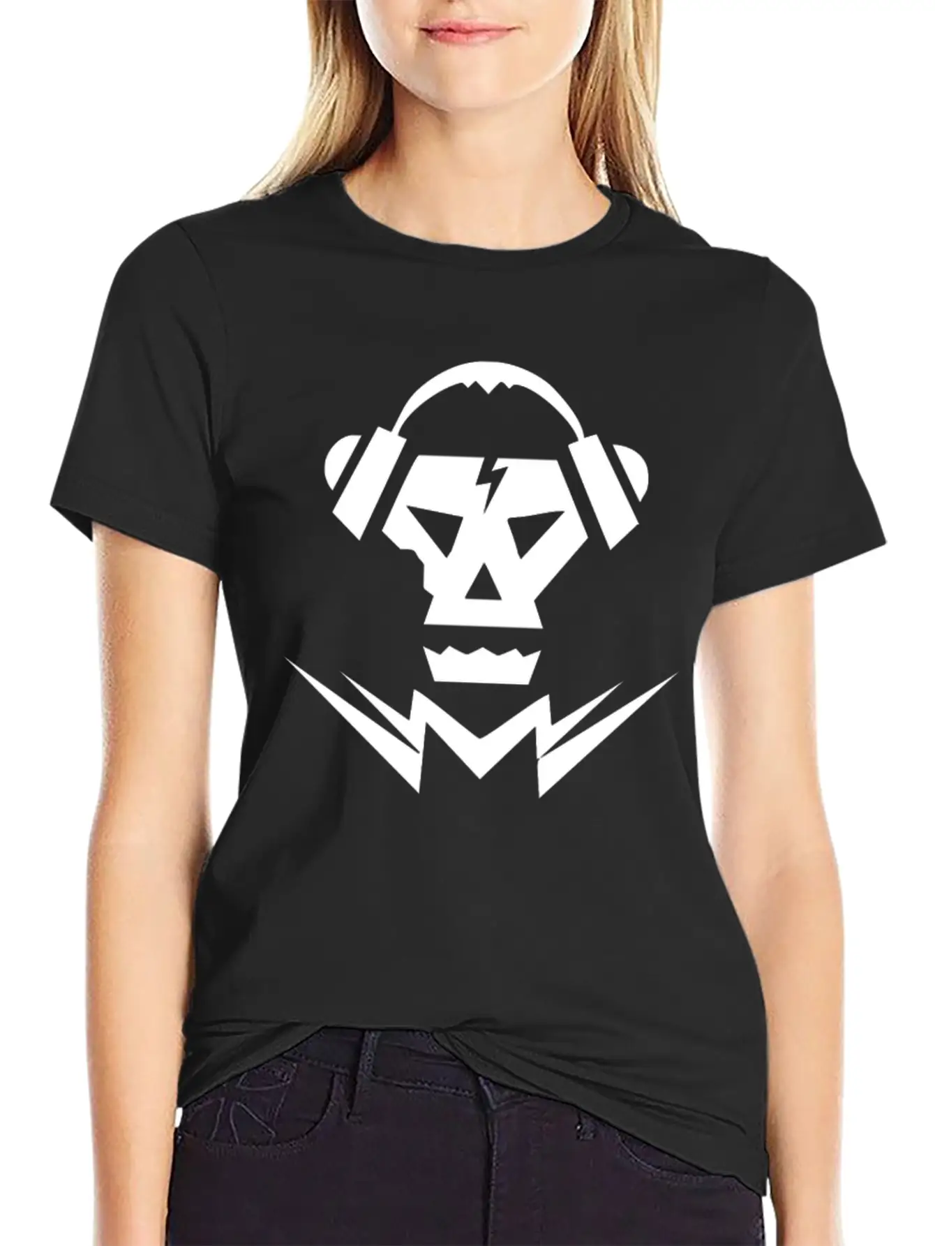 Dubstep Music Logo Skull Basic Graphic T-Shirt – Daily Comfort In Soft Cotton