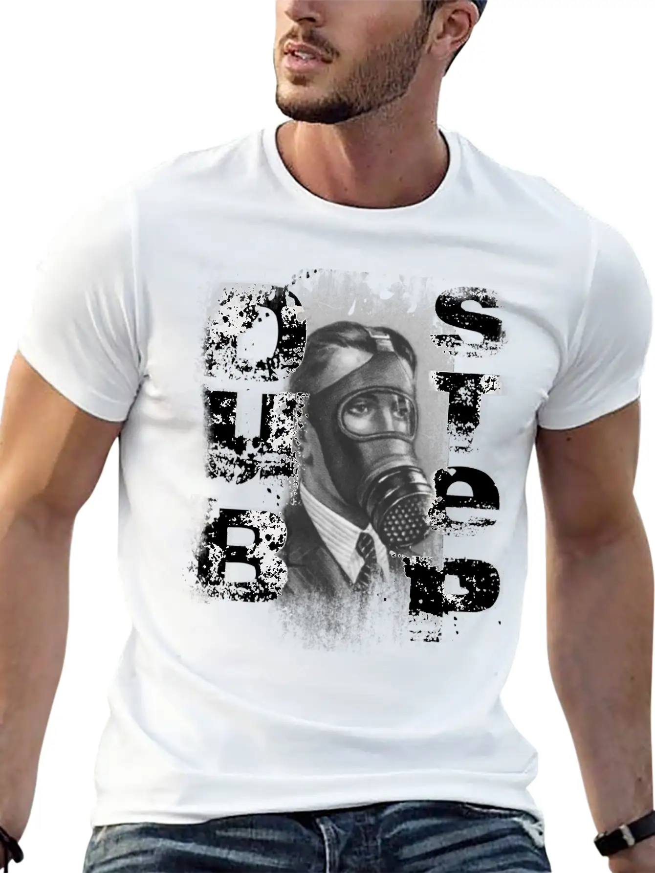 Dubstep Retro Gas Mask Classic Cotton Tee – Unisex Comfort For Any Season