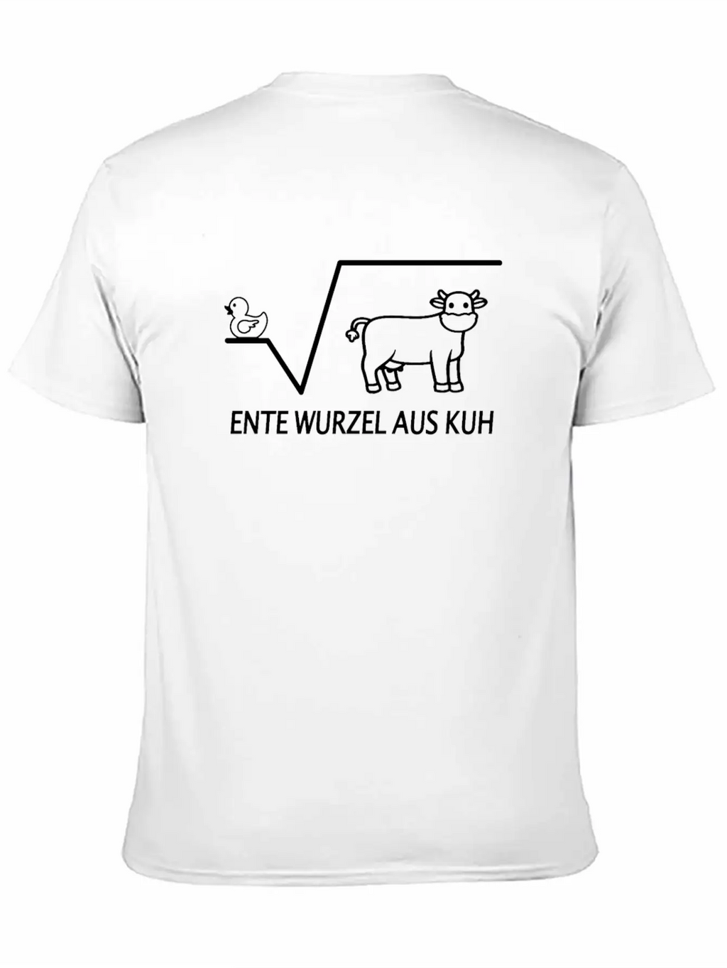 Duck Root Of Cow Jokes Mathematics Teacher Unisex Casual T-Shirt – Clean Design For Daily Comfort