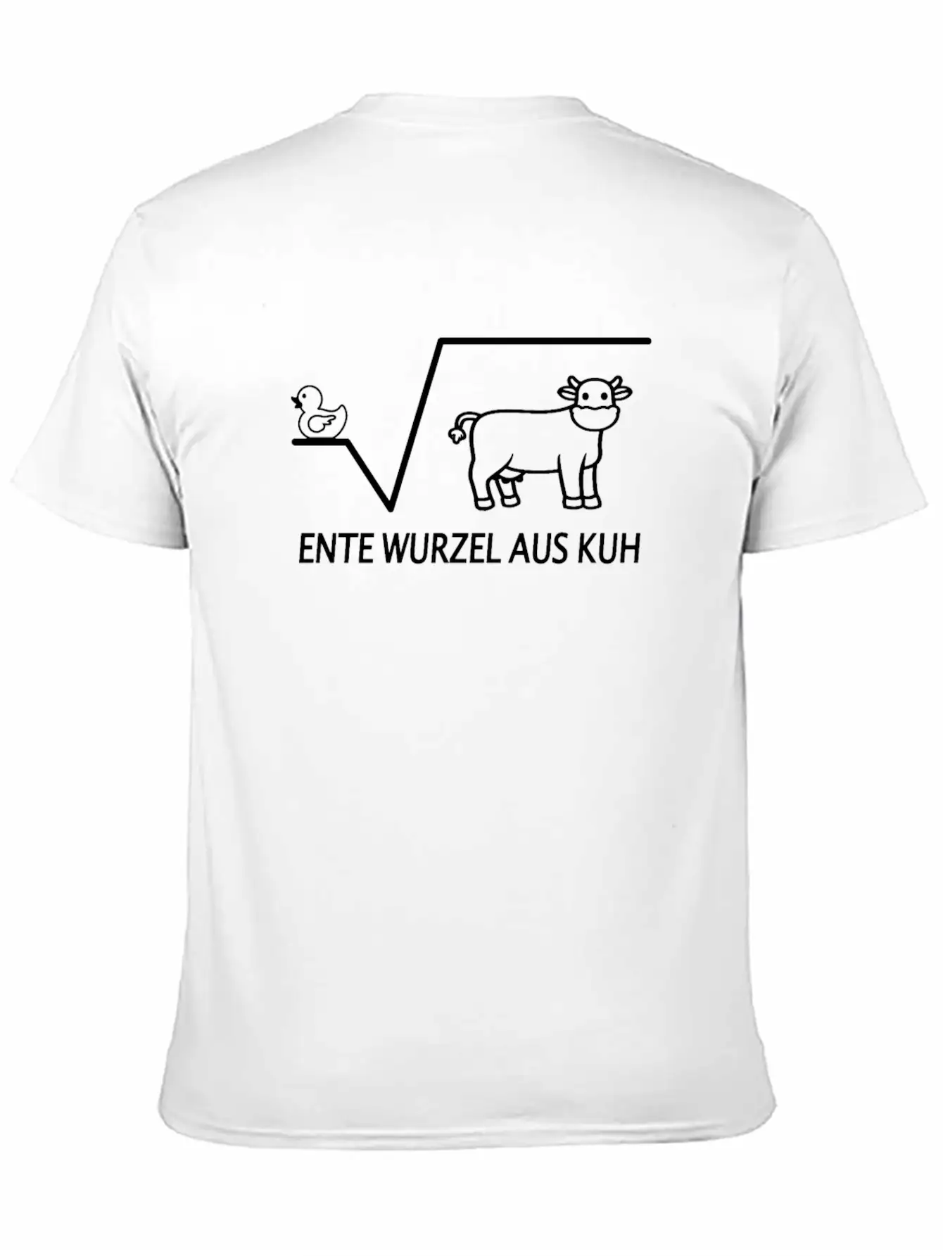 Duck Root Of Cow Jokes Mathematics Teacher Unisex Casual T-Shirt – Clean Design For Daily Comfort
