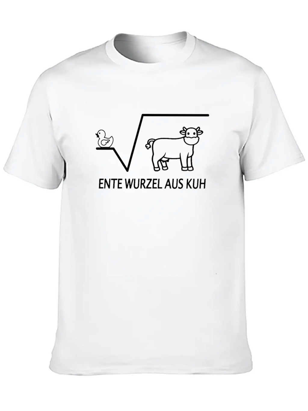 Duck Root Of Cow Jokes Mathematics Teacher Unisex Casual T-Shirt – Clean Design For Daily Comfort