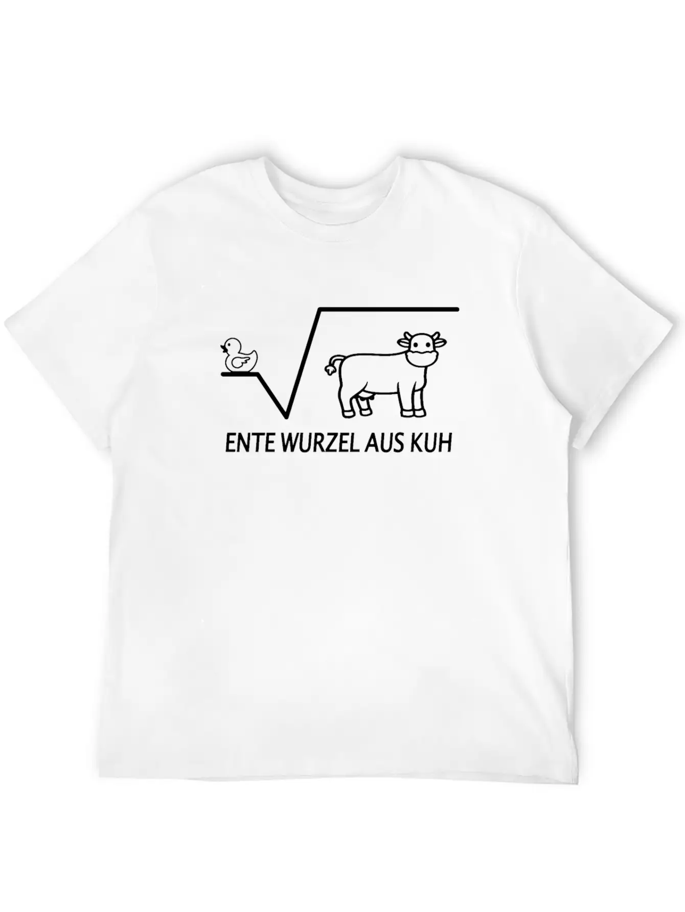 Duck Root Of Cow Jokes Mathematics Teacher Unisex Casual T-Shirt – Clean Design For Daily Comfort
