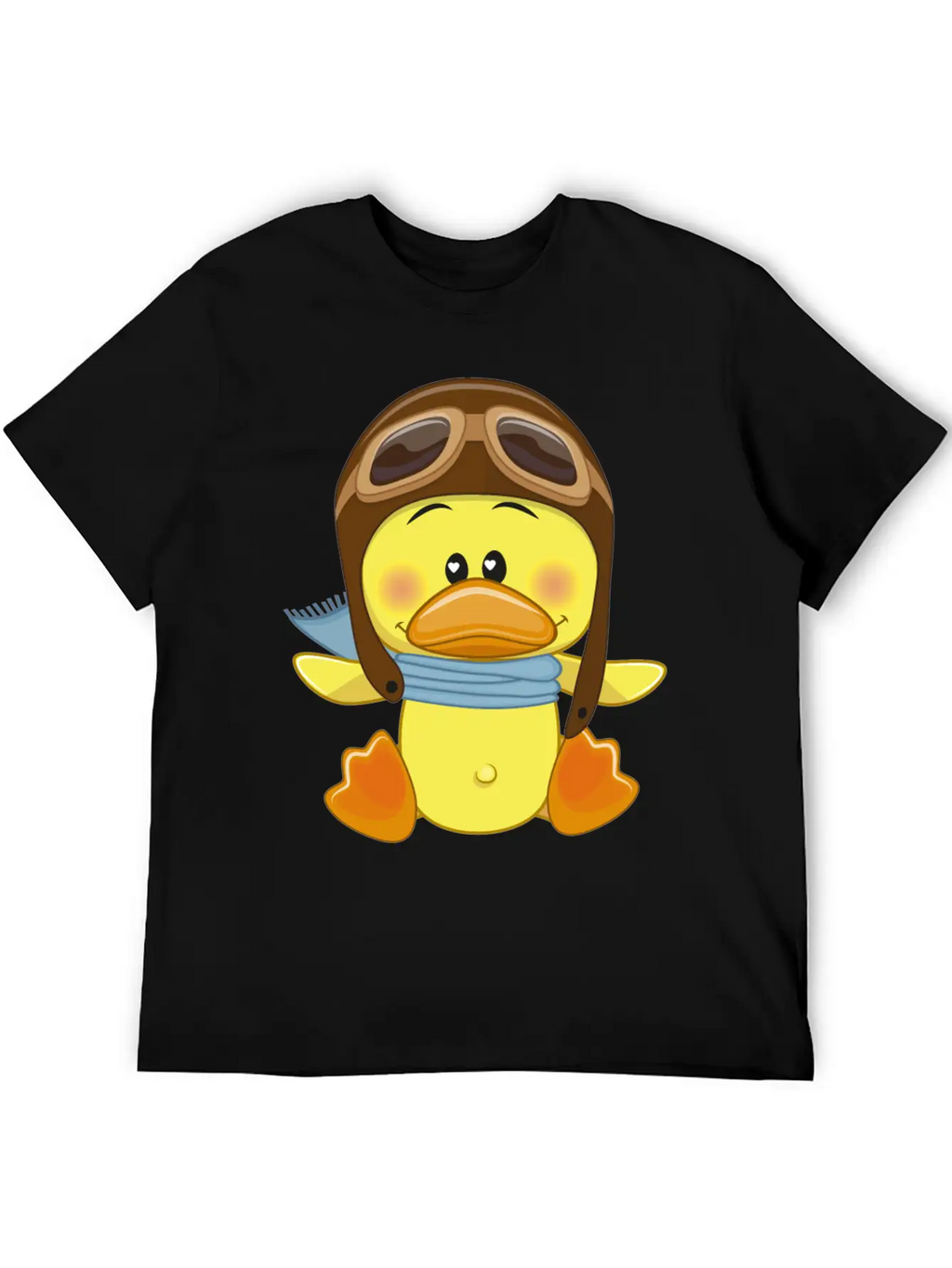 Duck-scarf-sky-pilot-navigator Stylish Everyday T-Shirt – Unisex Basic Cotton Tee
