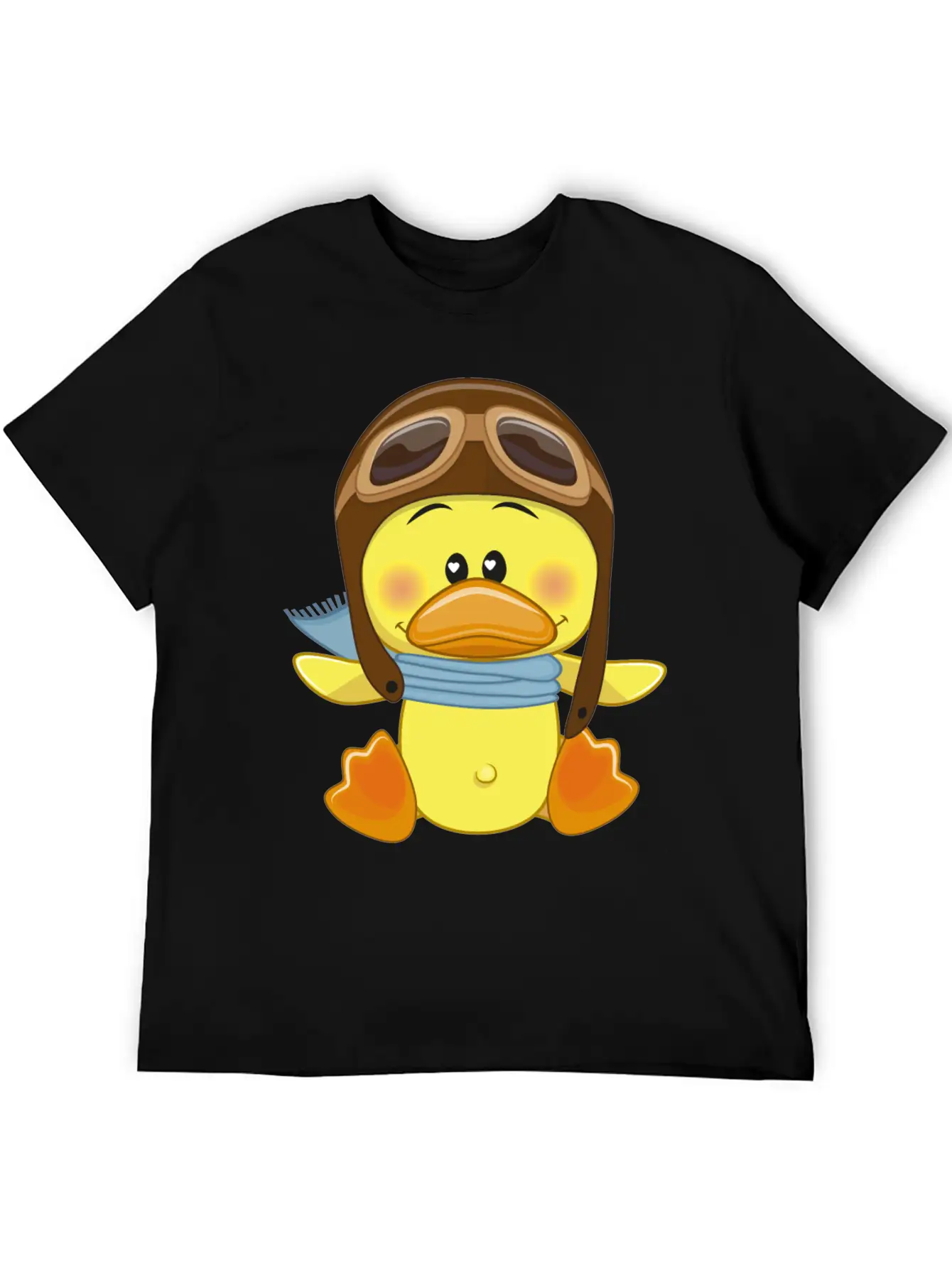 Duck-scarf-sky-pilot-navigator Stylish Everyday T-Shirt – Unisex Basic Cotton Tee