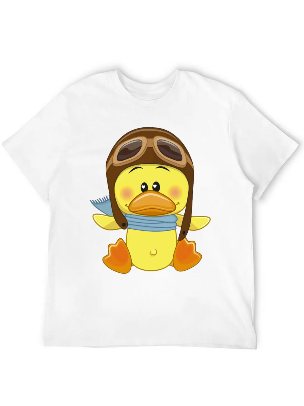Duck-scarf-sky-pilot-navigator Stylish Everyday T-Shirt – Unisex Basic Cotton Tee