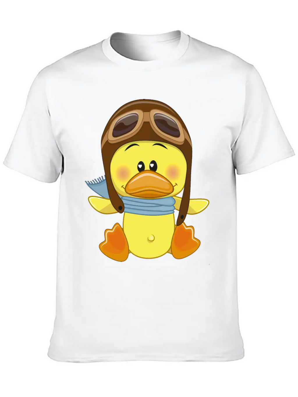 Duck-scarf-sky-pilot-navigator Stylish Everyday T-Shirt – Unisex Basic Cotton Tee