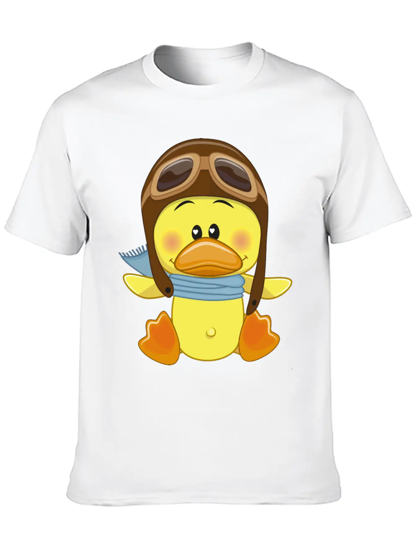Duck-scarf-sky-pilot-navigator Stylish Everyday T-Shirt – Unisex Basic Cotton Tee