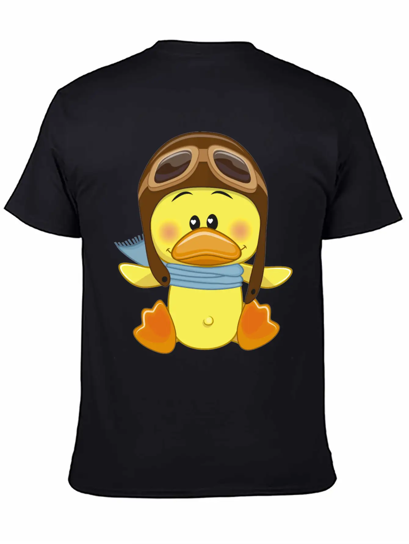 Duck-scarf-sky-pilot-navigator Stylish Everyday T-Shirt – Unisex Basic Cotton Tee
