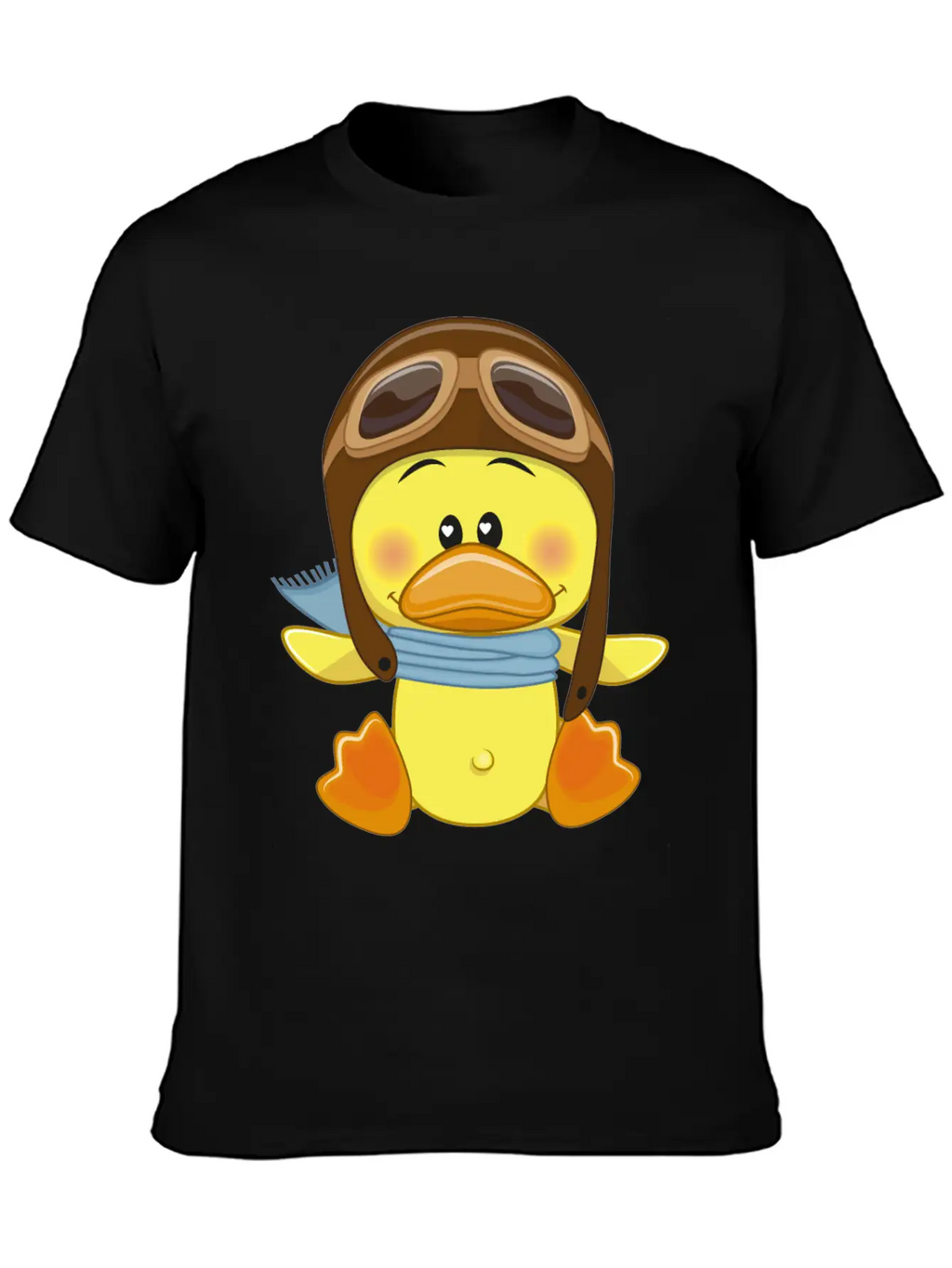 Duck-scarf-sky-pilot-navigator Stylish Everyday T-Shirt – Unisex Basic Cotton Tee