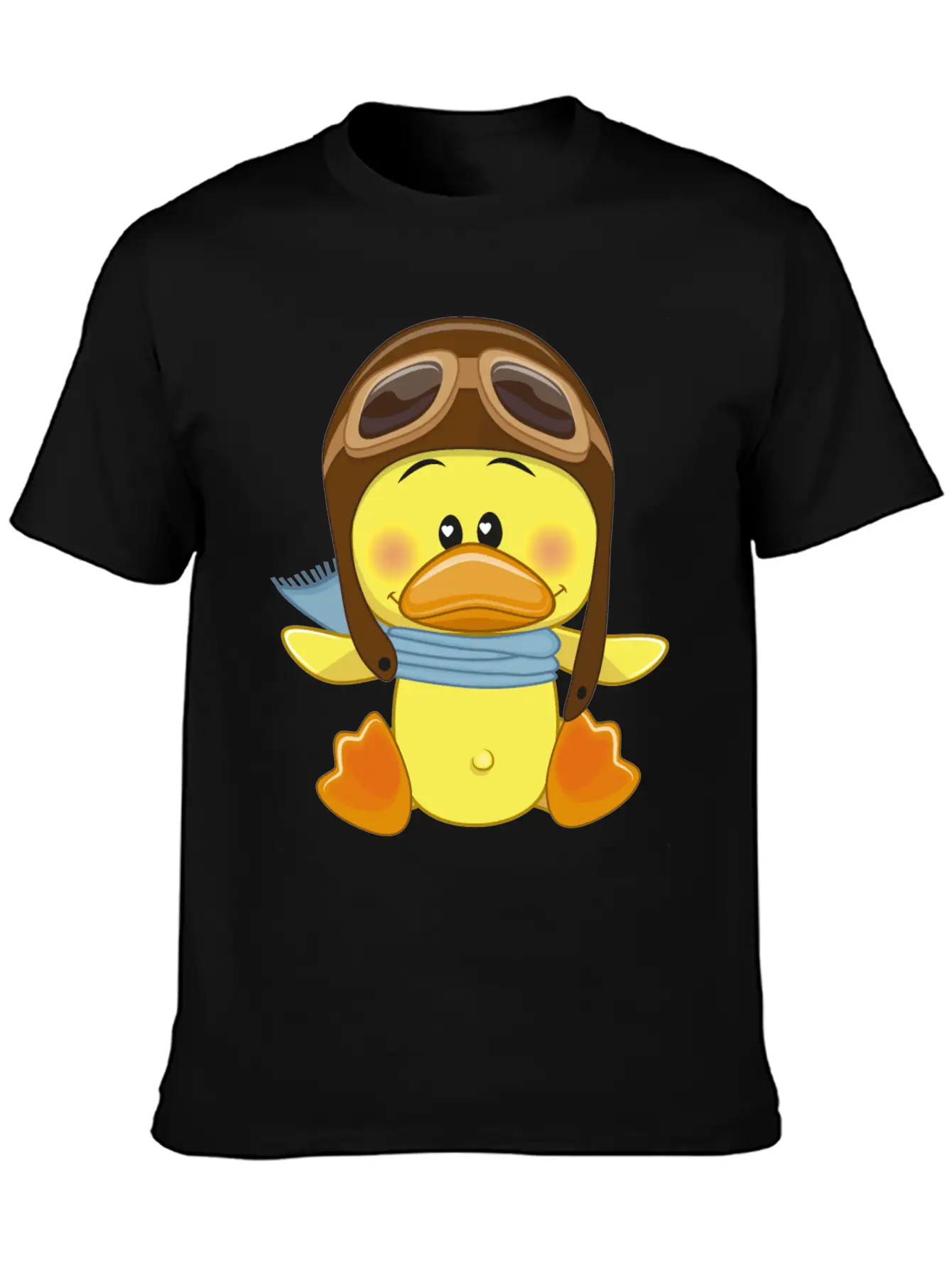 Duck-scarf-sky-pilot-navigator Stylish Everyday T-Shirt – Unisex Basic Cotton Tee