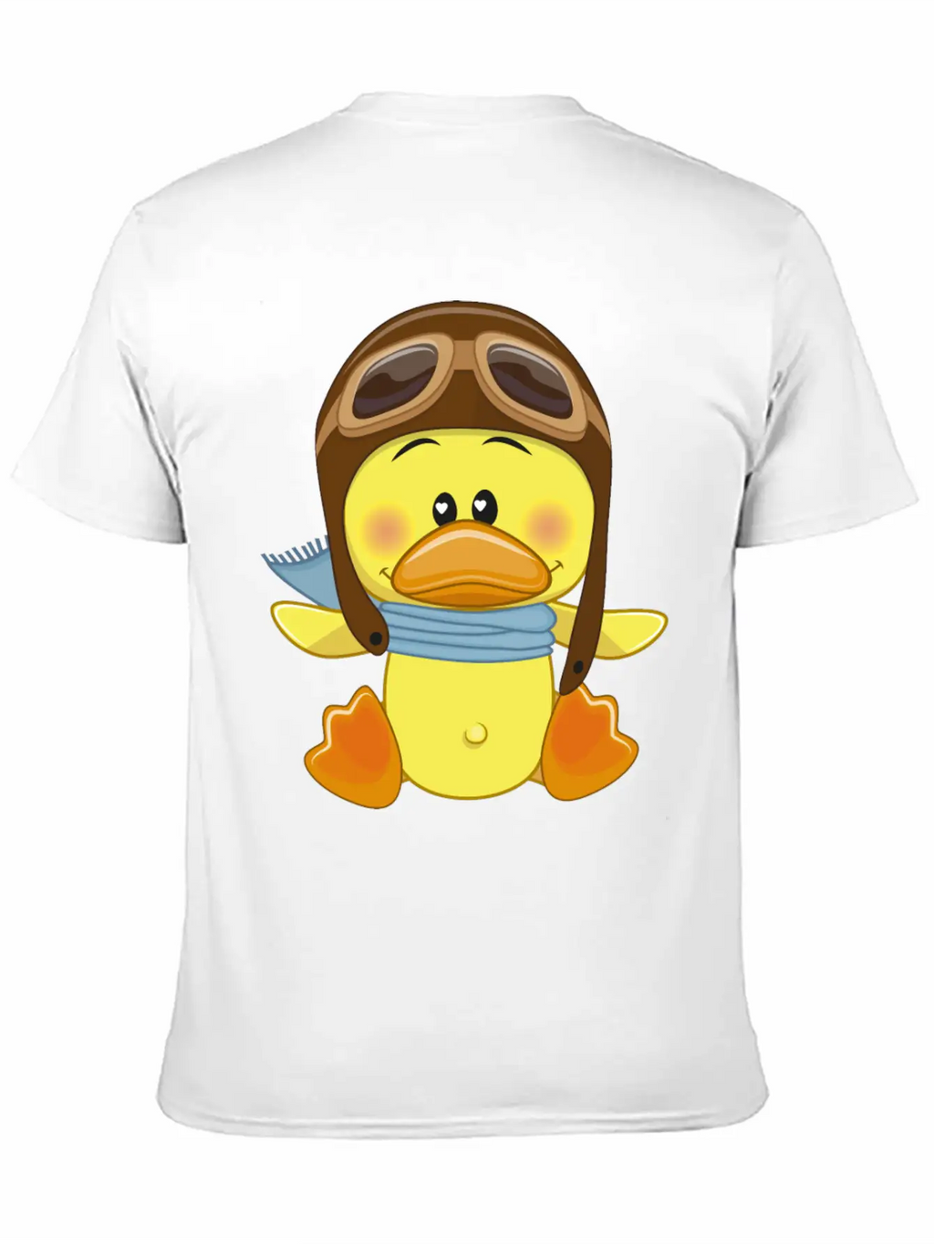 Duck-scarf-sky-pilot-navigator Stylish Everyday T-Shirt – Unisex Basic Cotton Tee