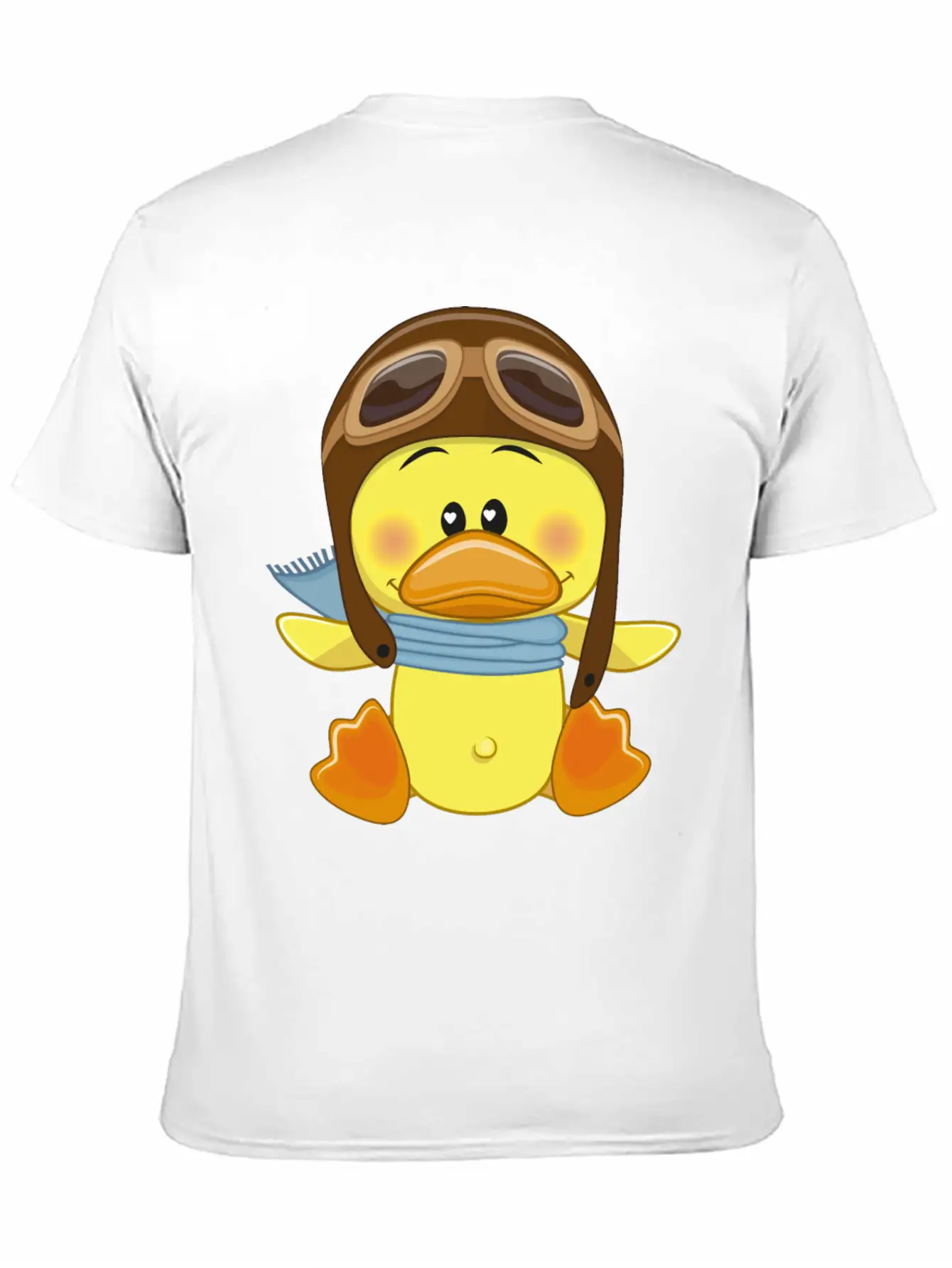 Duck-scarf-sky-pilot-navigator Stylish Everyday T-Shirt – Unisex Basic Cotton Tee