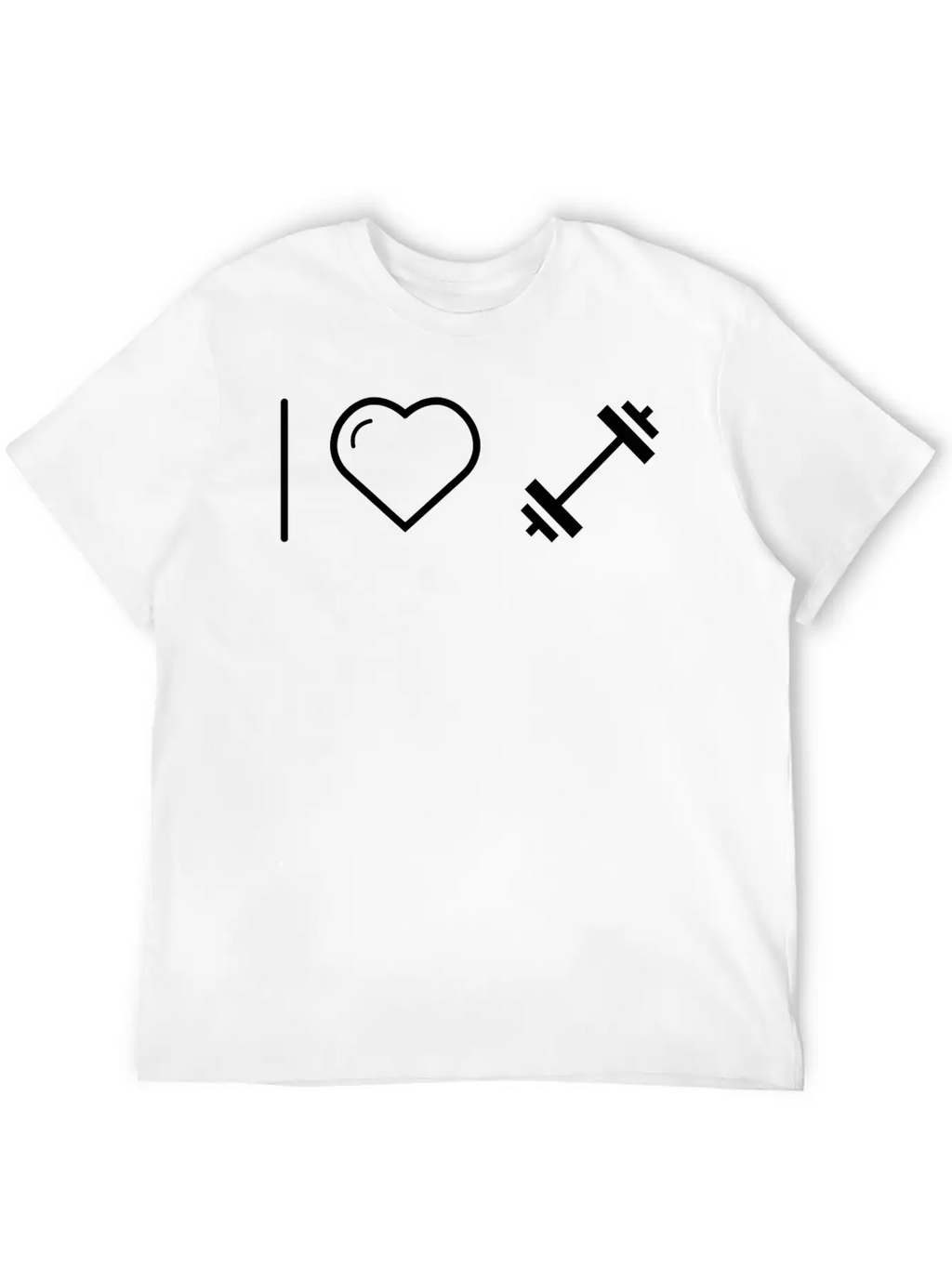 Dumbbell - I Love Dumbbell Classic Cotton Tee – Unisex Comfort For Any Season
