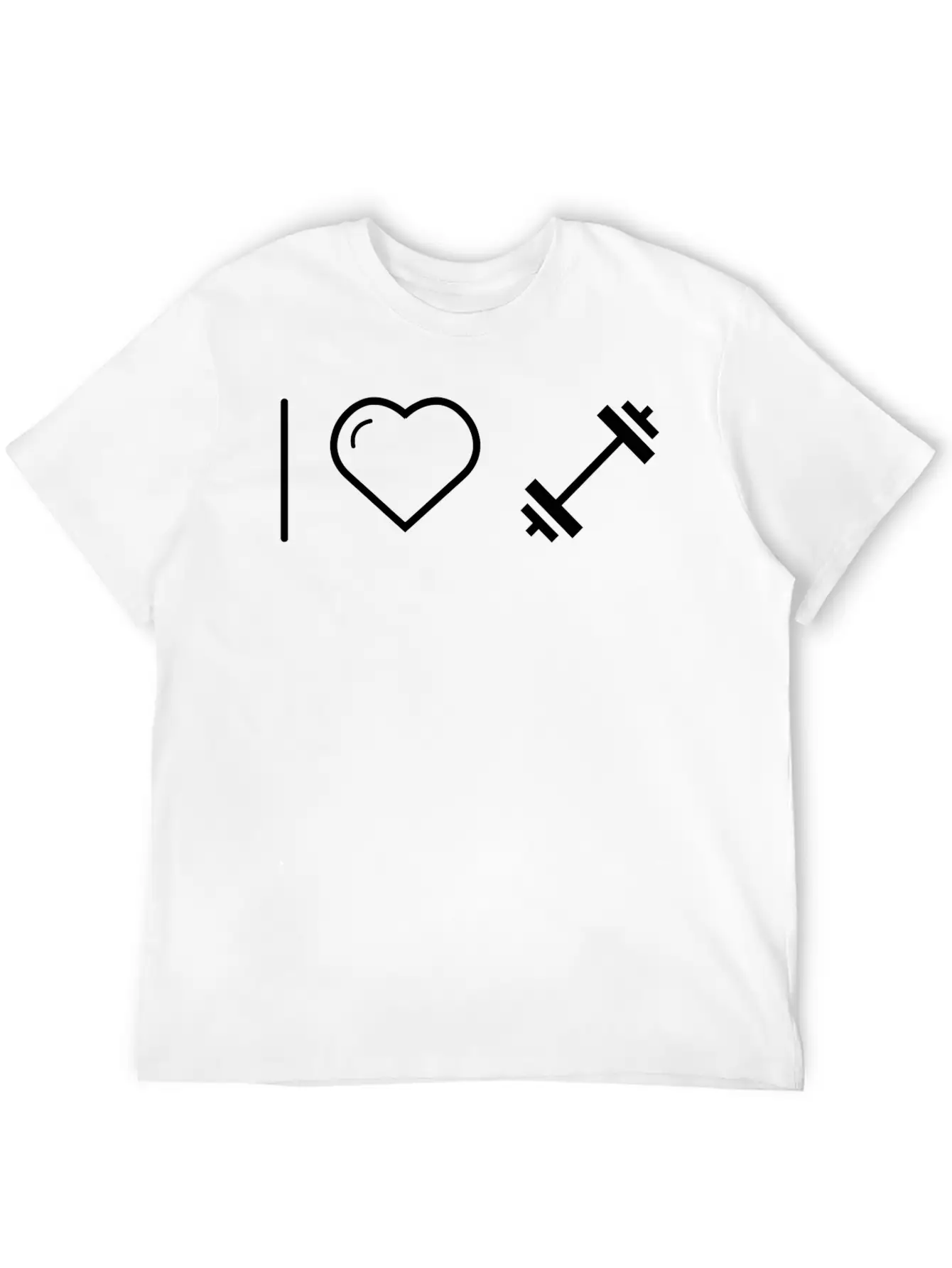 Dumbbell - I Love Dumbbell Classic Cotton Tee – Unisex Comfort For Any Season