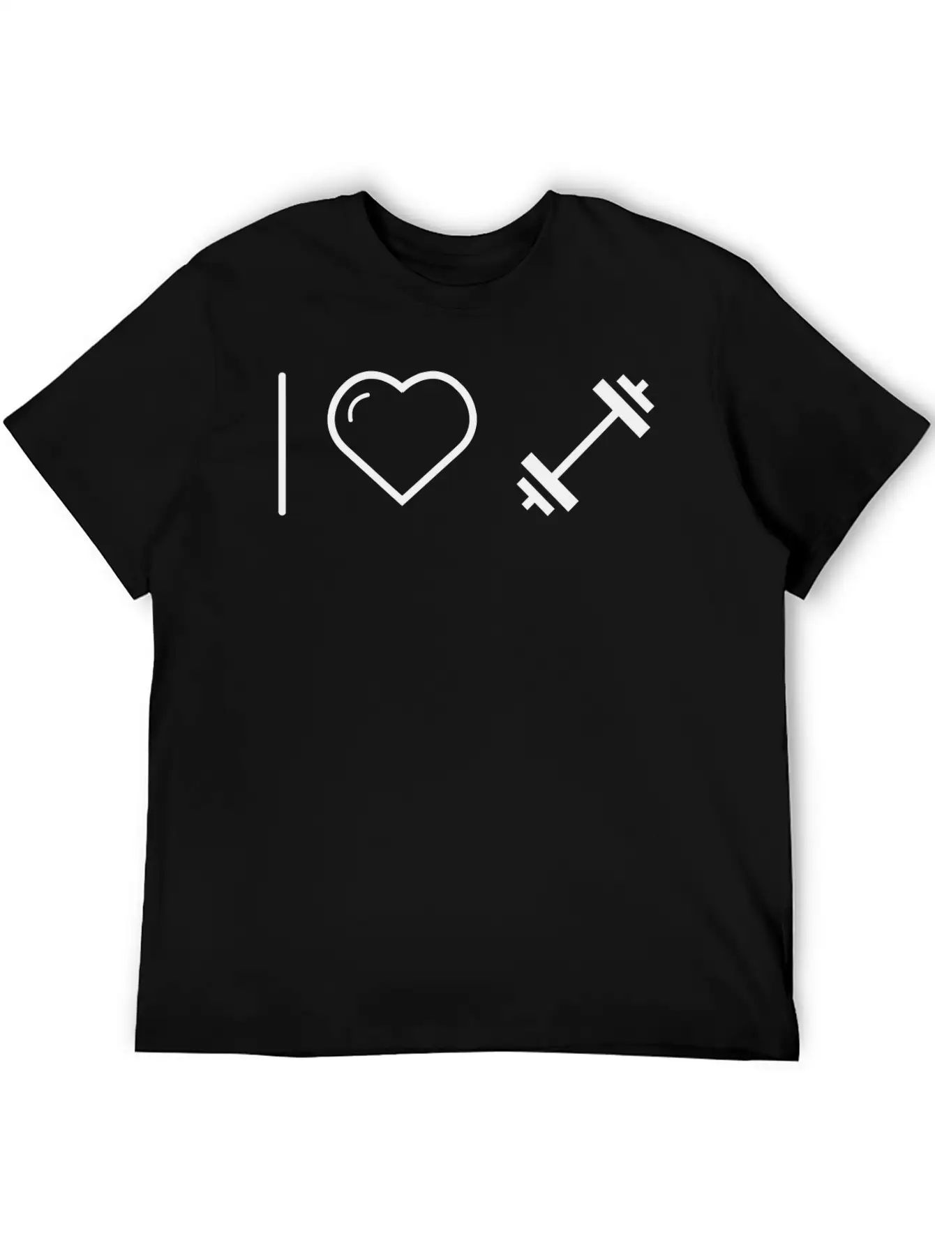 Dumbbell - I Love Dumbbell Classic Cotton Tee – Unisex Comfort For Any Season