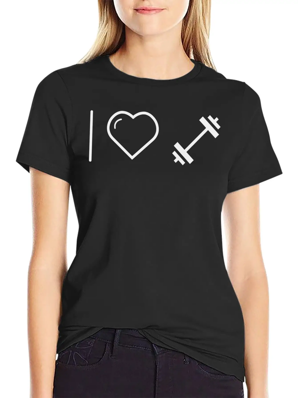 Dumbbell - I Love Dumbbell Classic Cotton Tee – Unisex Comfort For Any Season