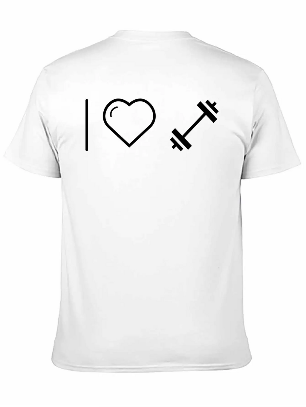Dumbbell - I Love Dumbbell Classic Cotton Tee – Unisex Comfort For Any Season