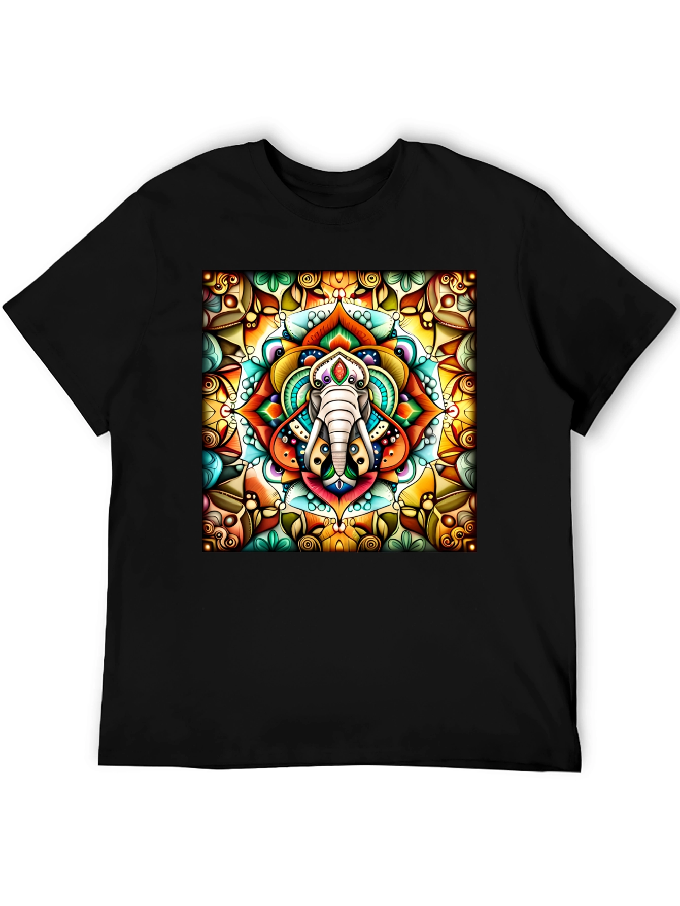 Elephant Mandala Graphic Tee